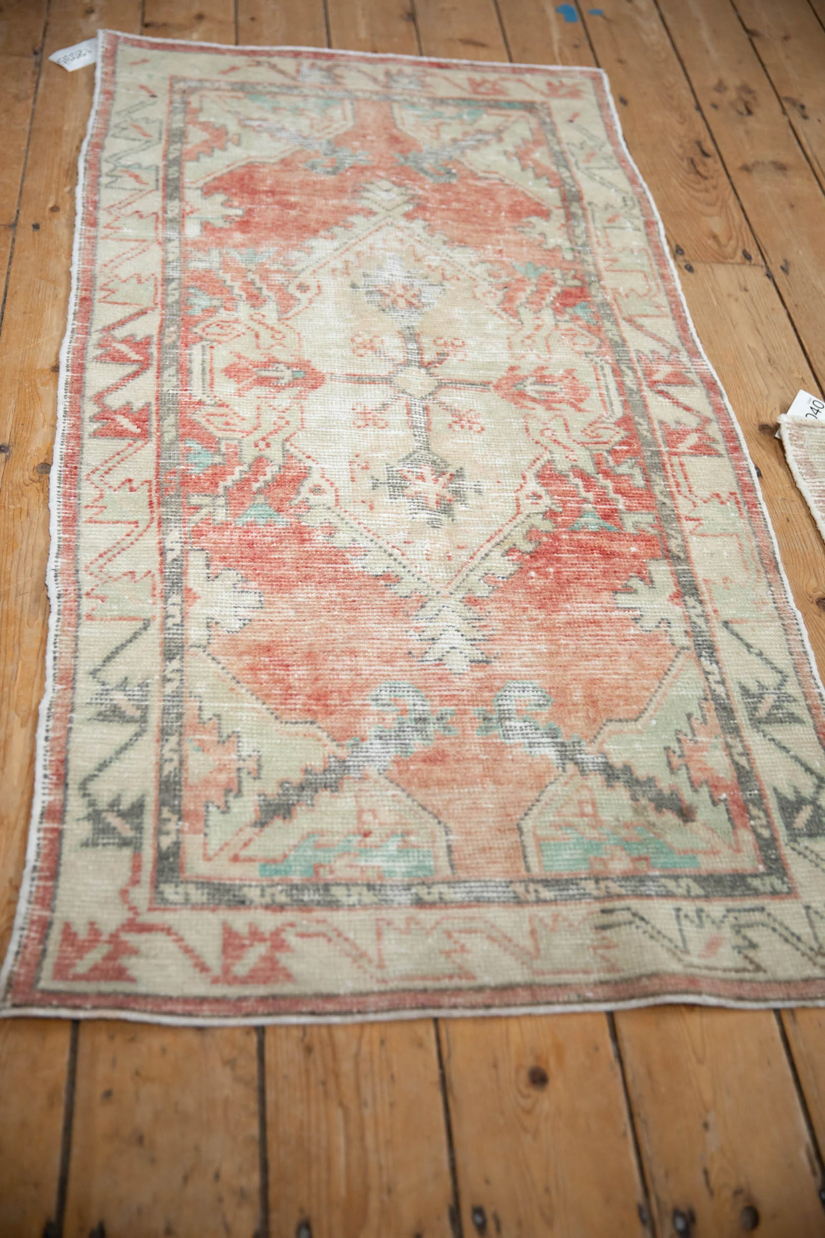 2.5x5 Vintage Distressed Oushak Rug Runner - Image 4