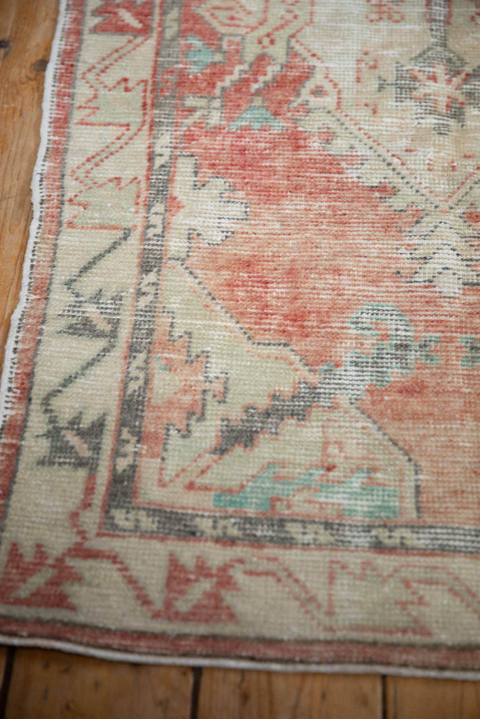 2.5x5 Vintage Distressed Oushak Rug Runner - Image 5
