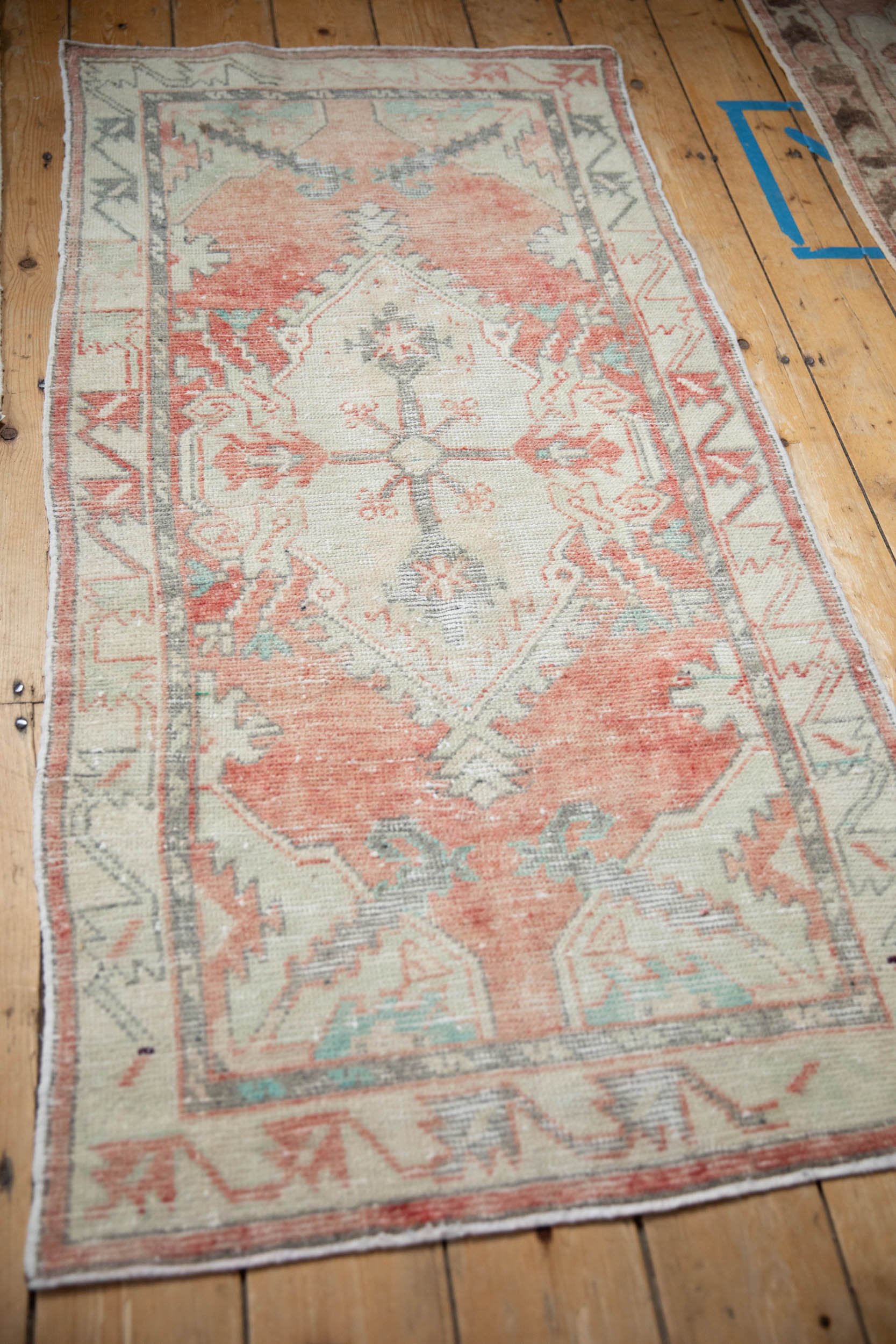 2.5x5 Vintage Distressed Oushak Rug Runner - Image 6