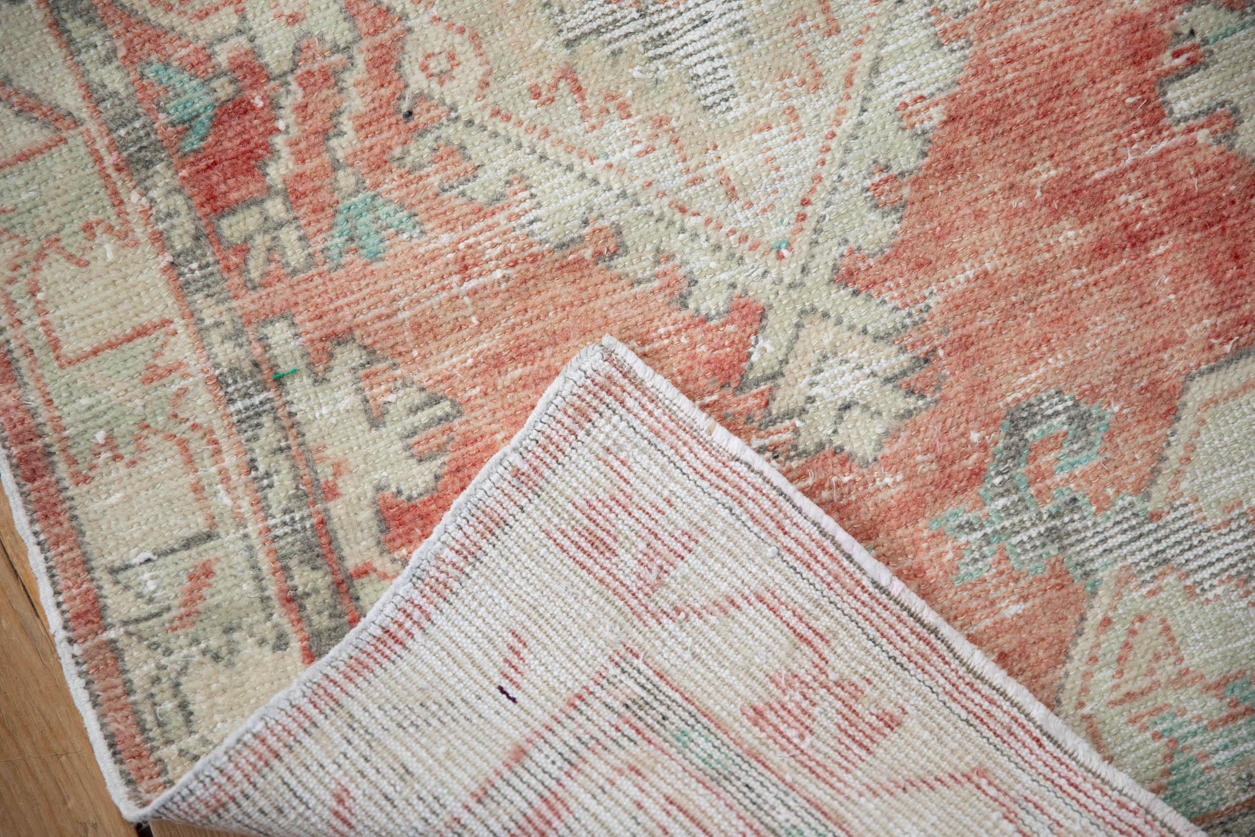2.5x5 Vintage Distressed Oushak Rug Runner - Image 8