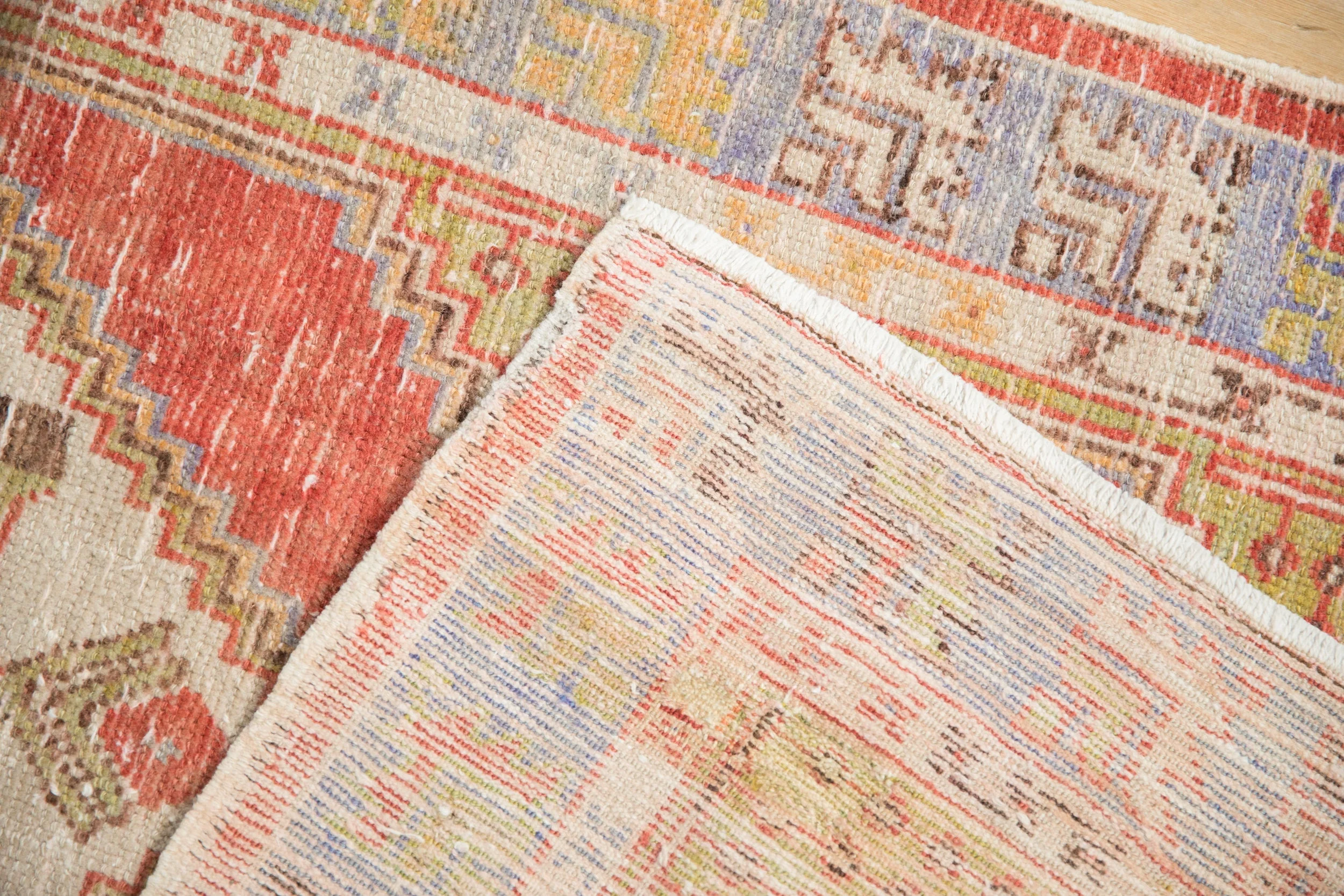 2.5x5 Vintage Distressed Oushak Rug Runner - Image 10