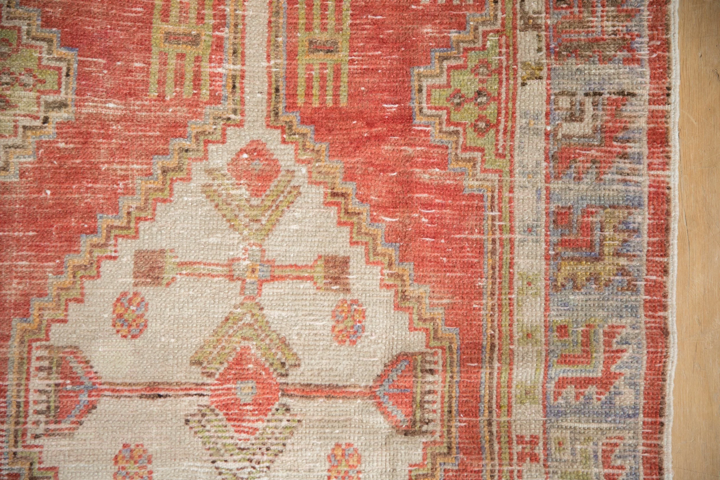 2.5x5 Vintage Distressed Oushak Rug Runner - Image 3
