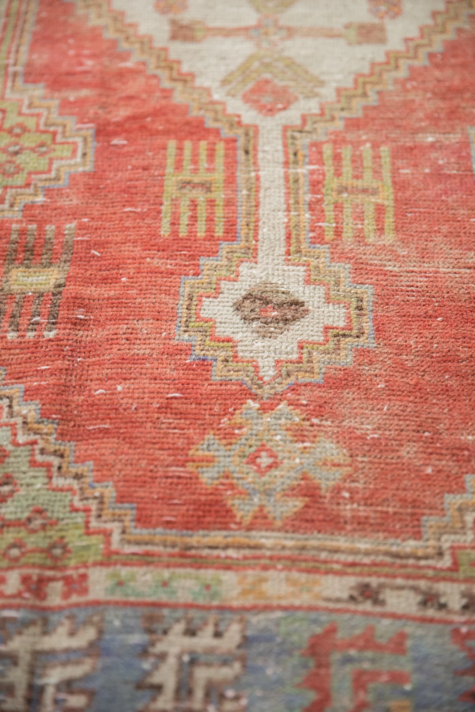 2.5x5 Vintage Distressed Oushak Rug Runner - Image 5