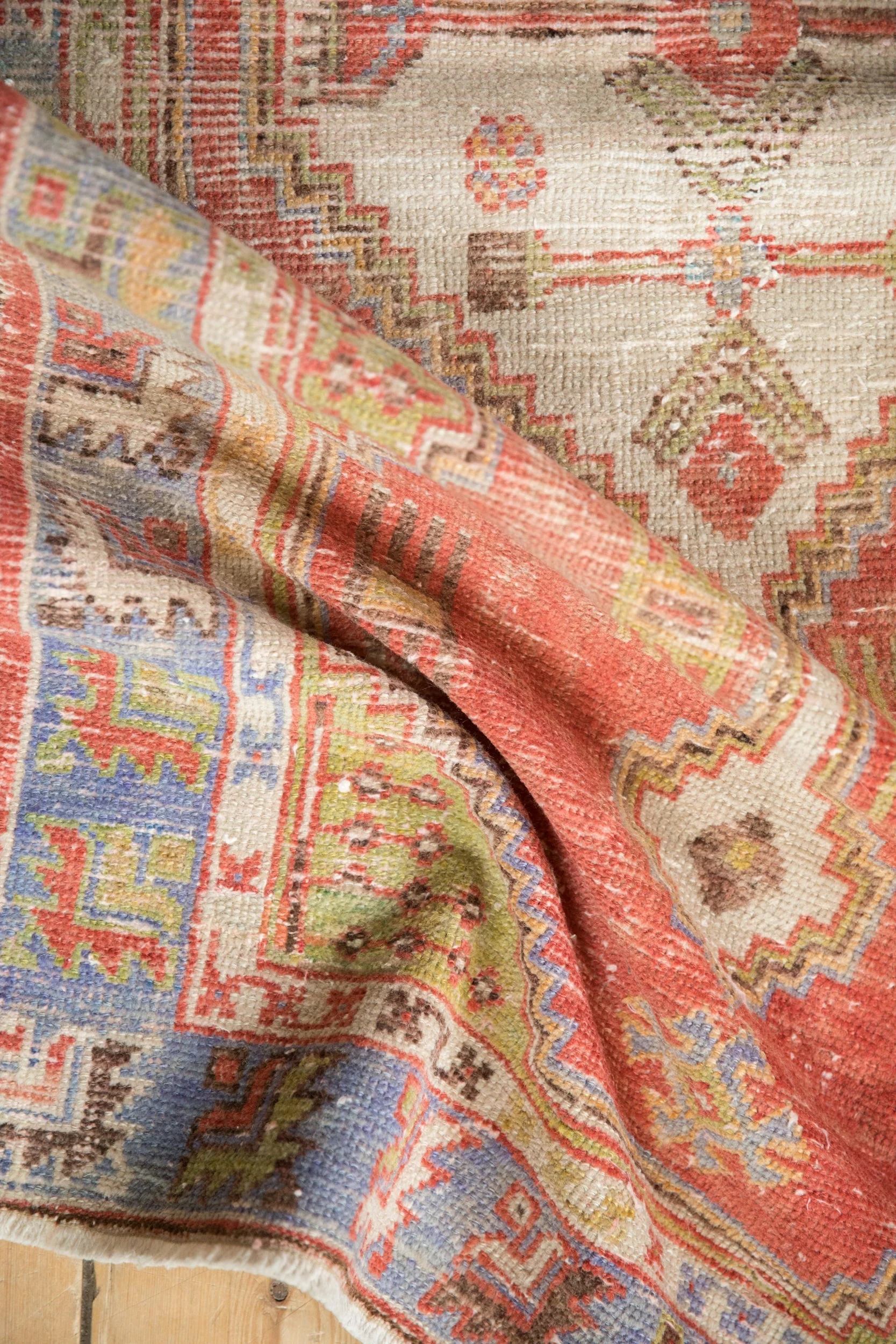 2.5x5 Vintage Distressed Oushak Rug Runner - Image 9