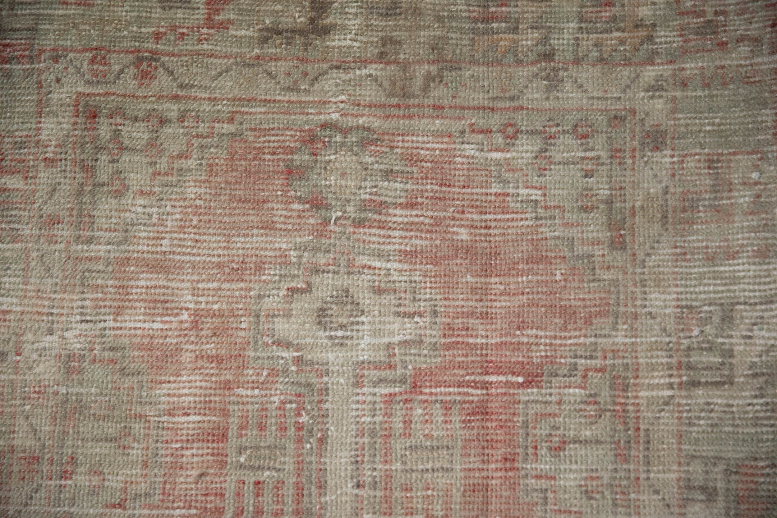 2.5x5 Vintage Distressed Oushak Rug Runner - Image 3