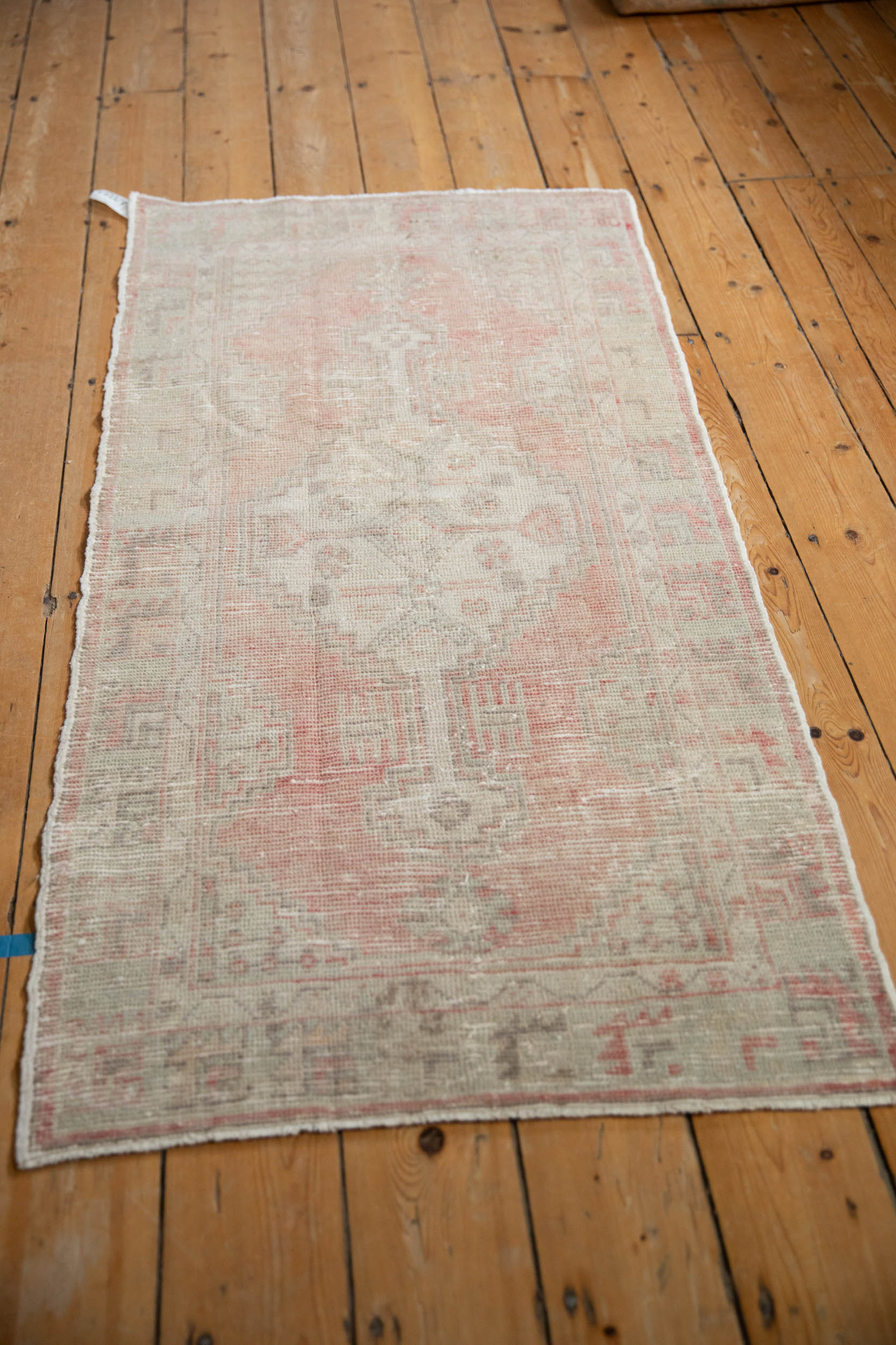 2.5x5 Vintage Distressed Oushak Rug Runner - Image 4