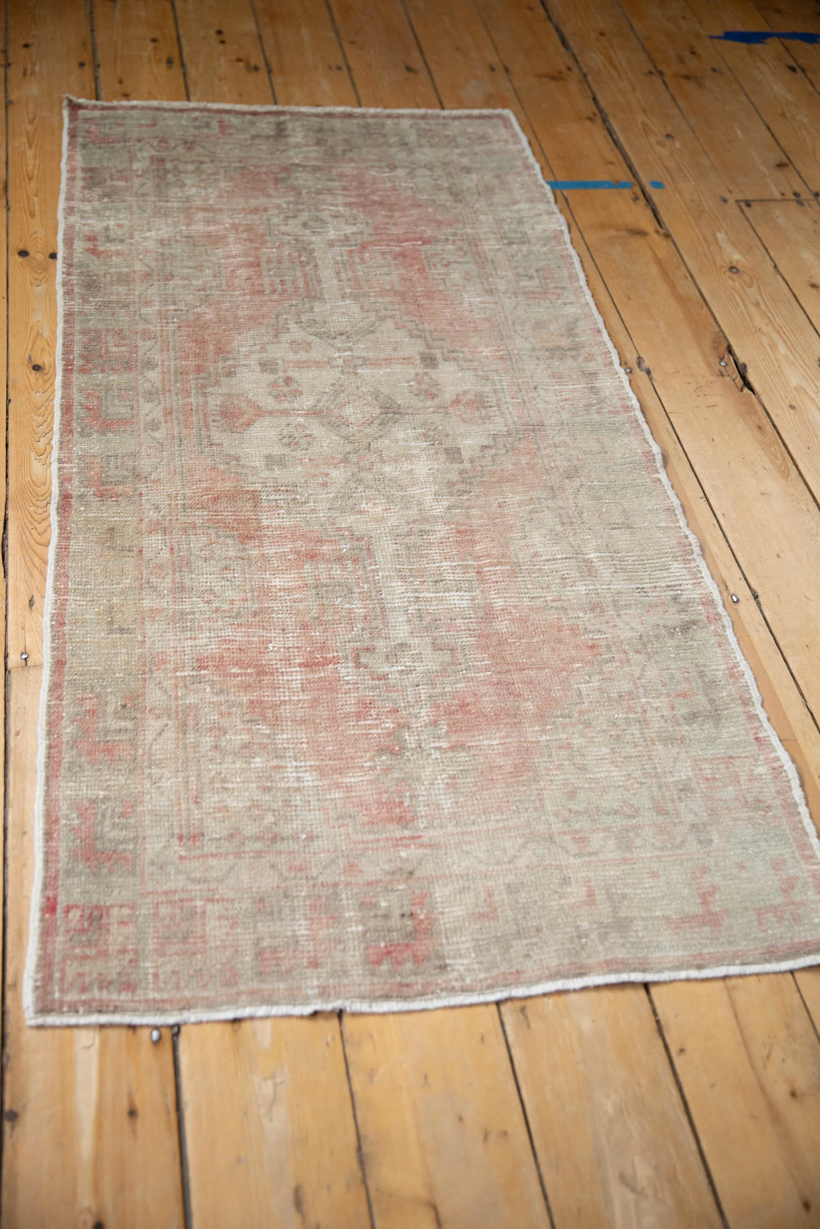 2.5x5 Vintage Distressed Oushak Rug Runner - Image 5