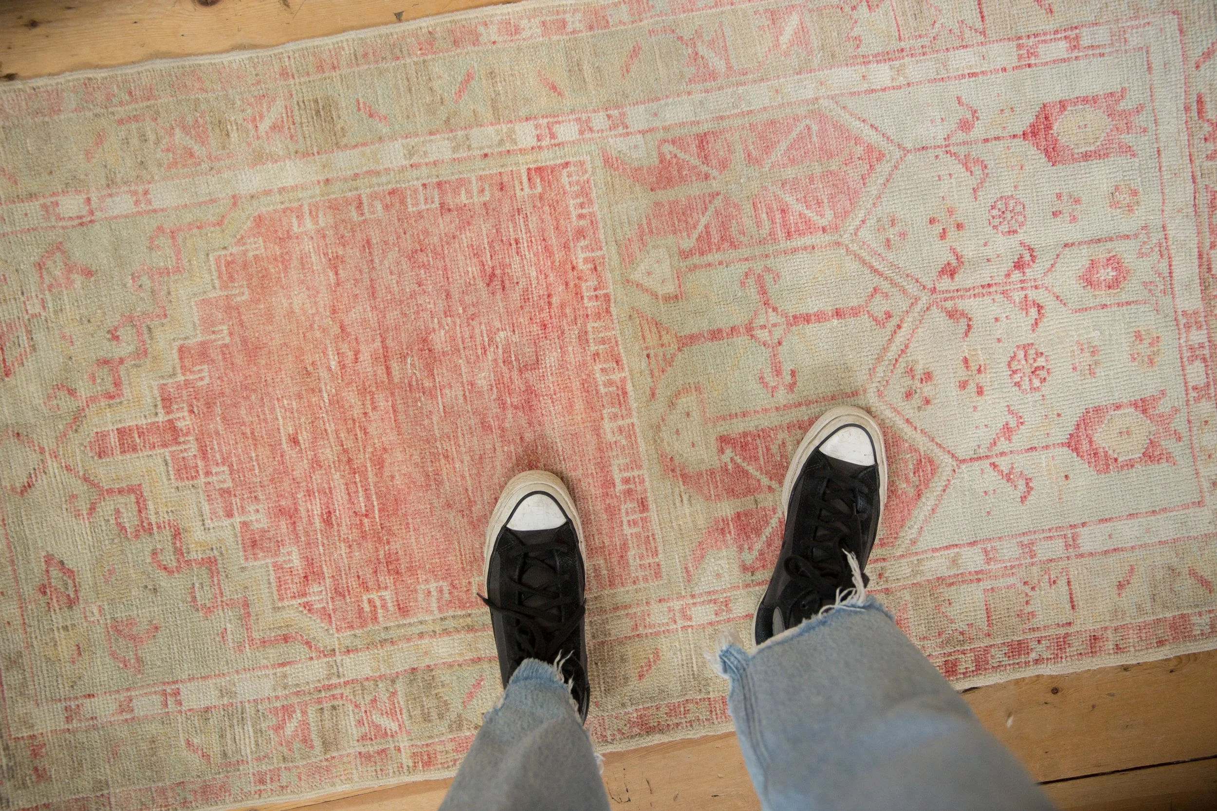 2.5x5 Vintage Distressed Oushak Rug Runner - Image 2