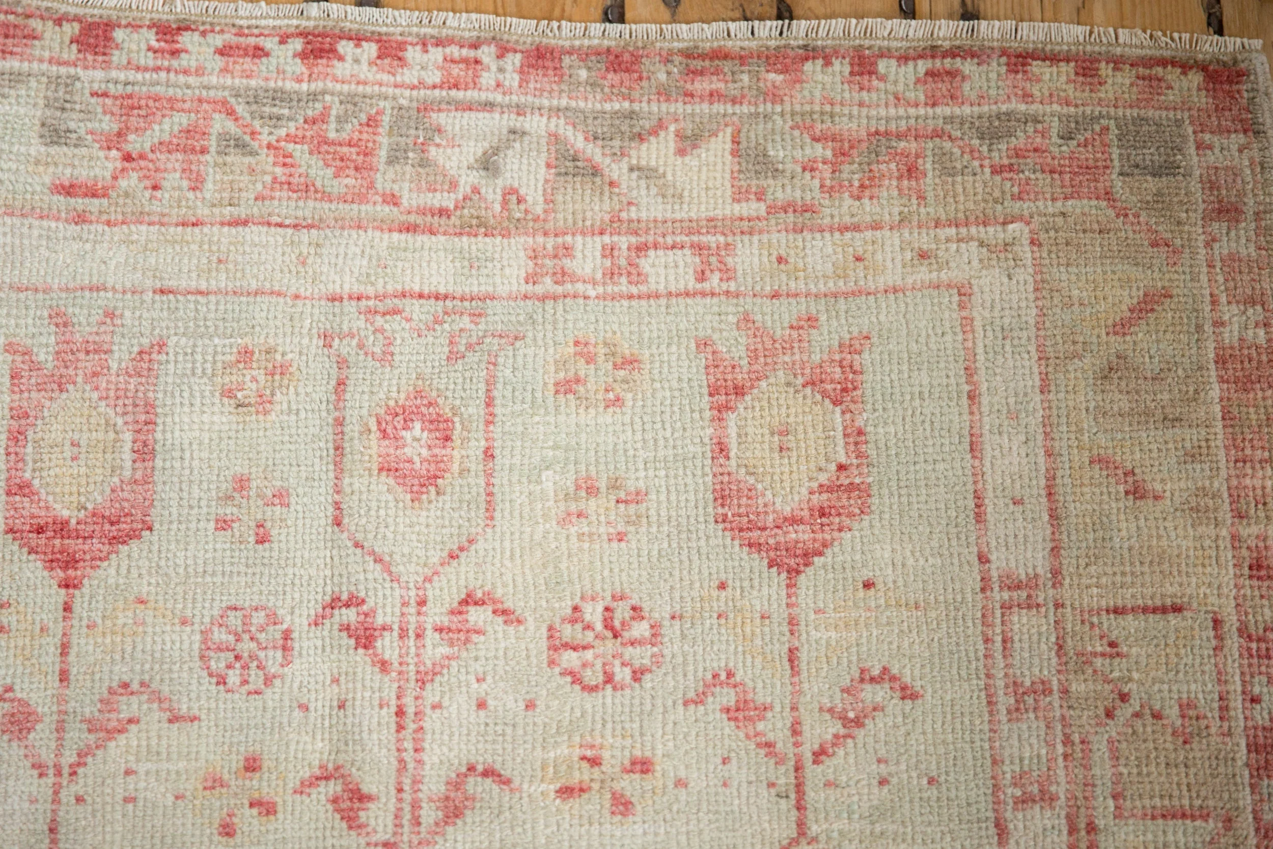 2.5x5 Vintage Distressed Oushak Rug Runner - Image 3