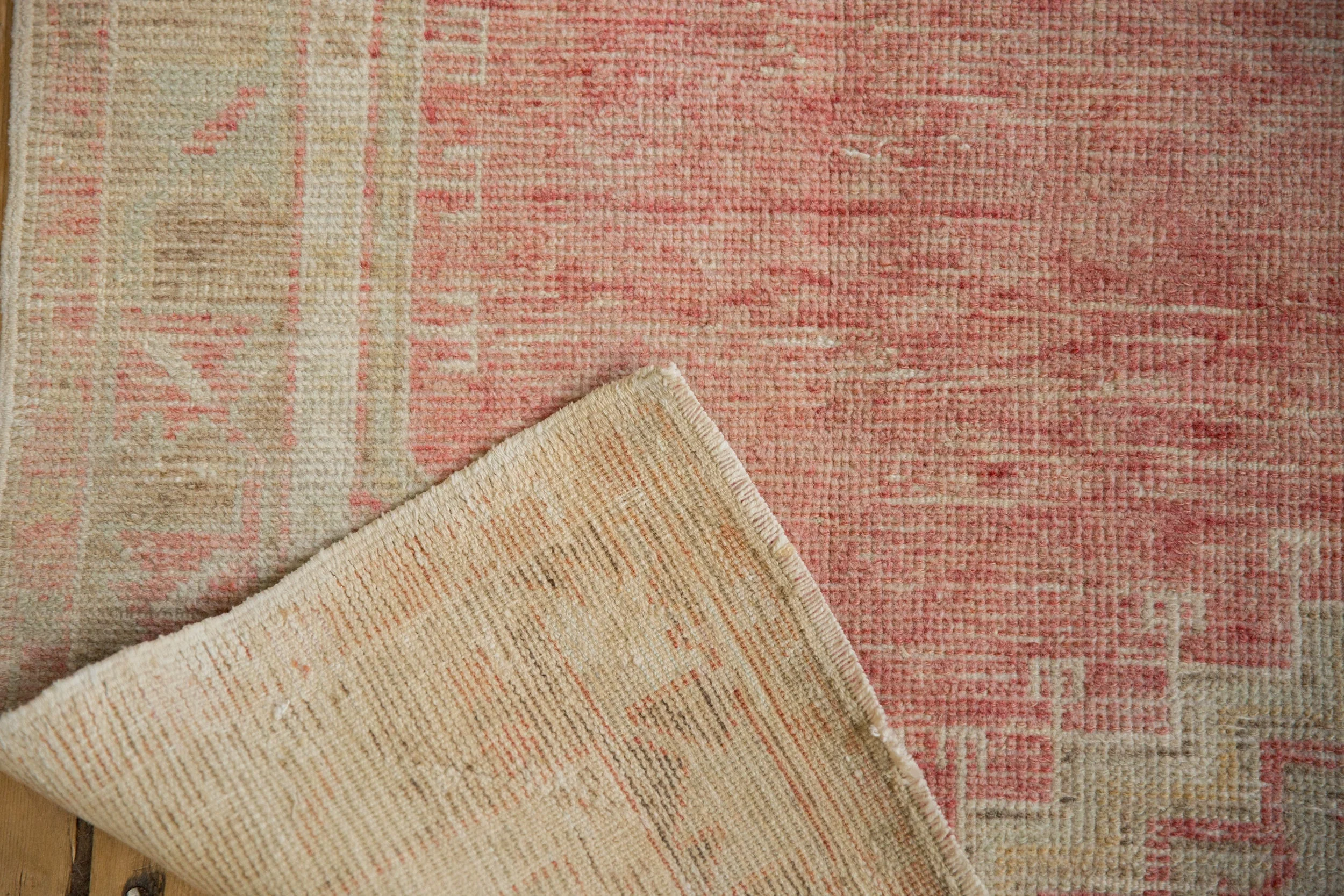 2.5x5 Vintage Distressed Oushak Rug Runner - Image 9
