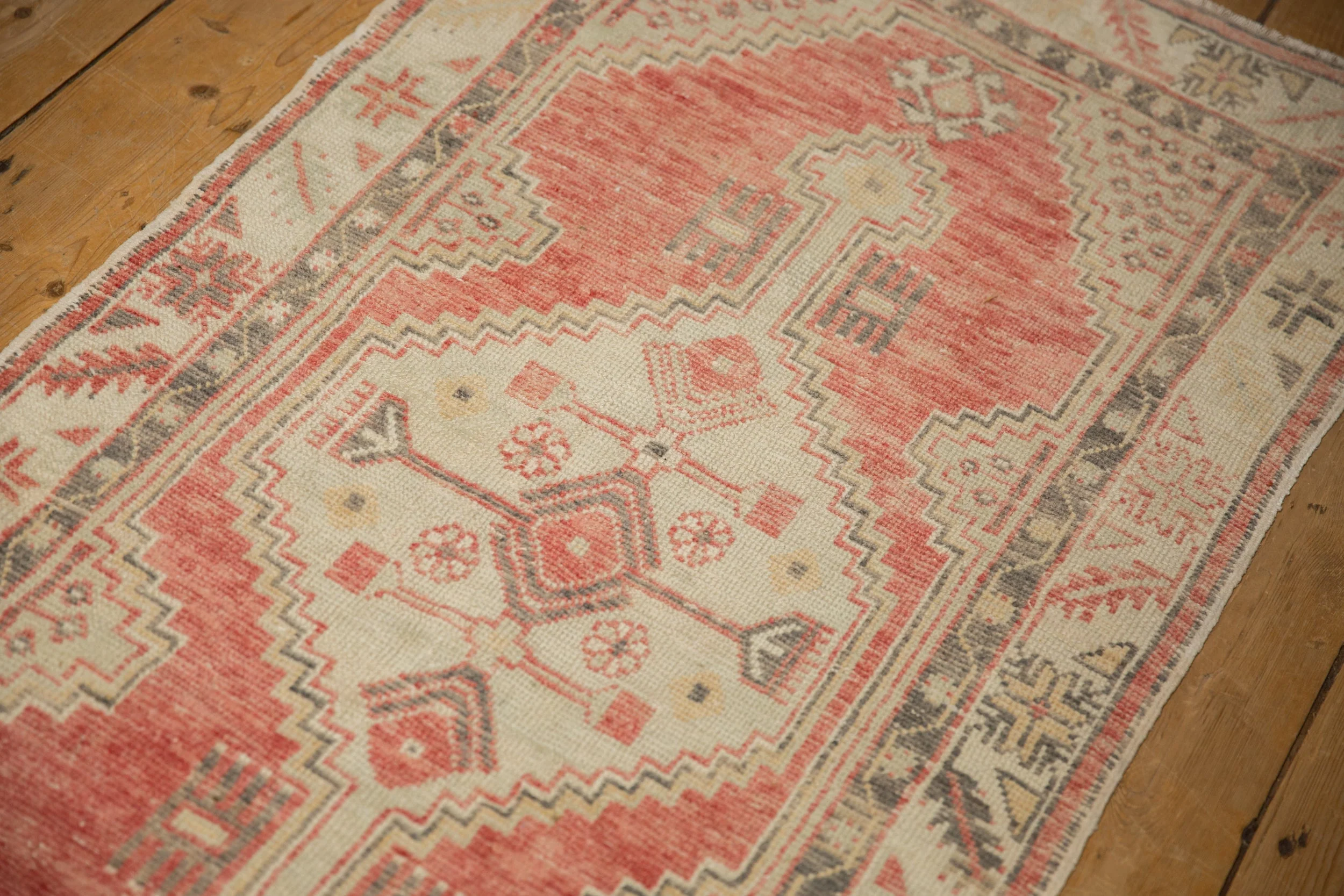 2.5x5 Vintage Distressed Oushak Rug Runner - Image 6