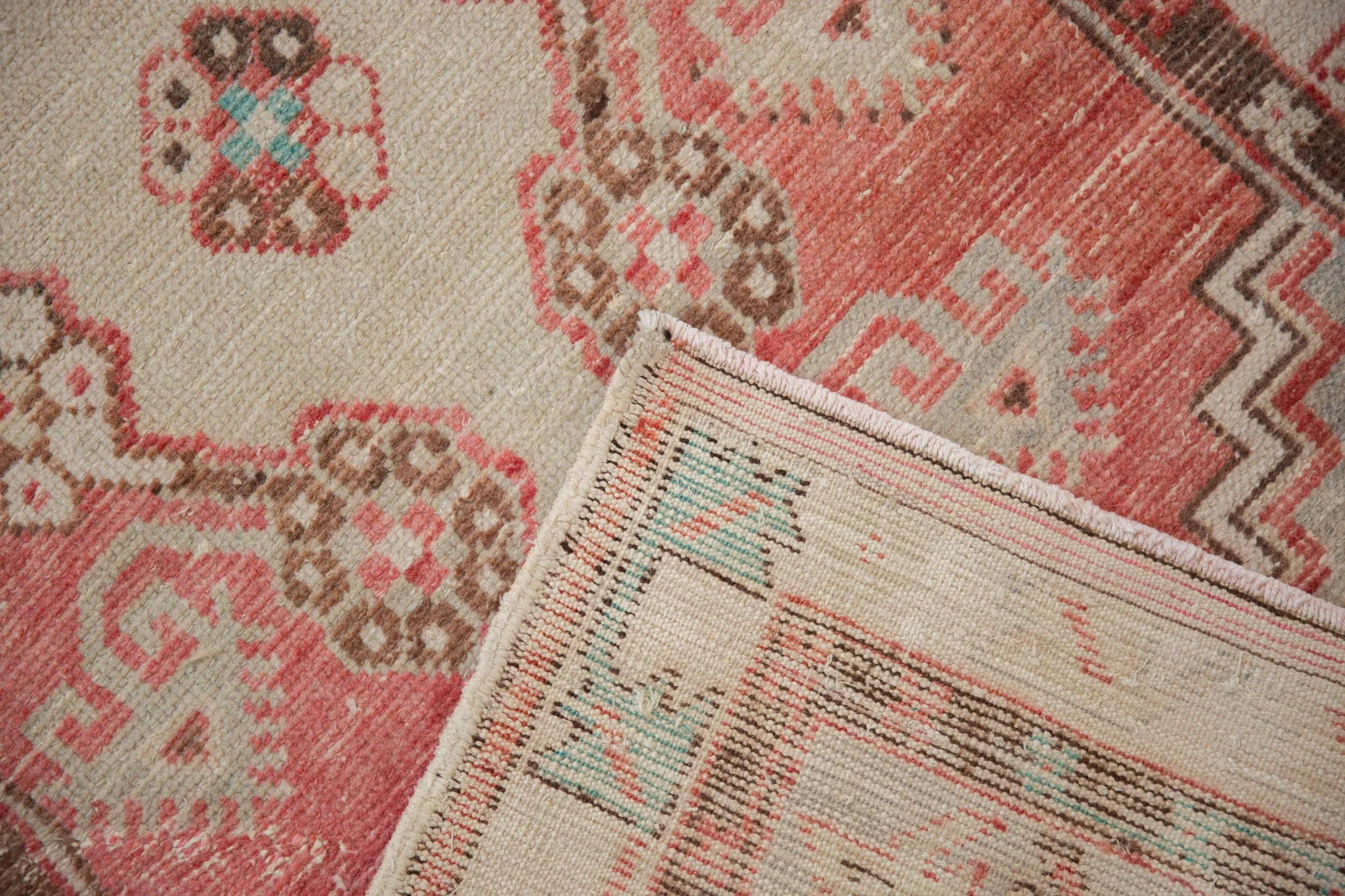 2.5x5 Vintage Distressed Oushak Rug Runner - Image 9