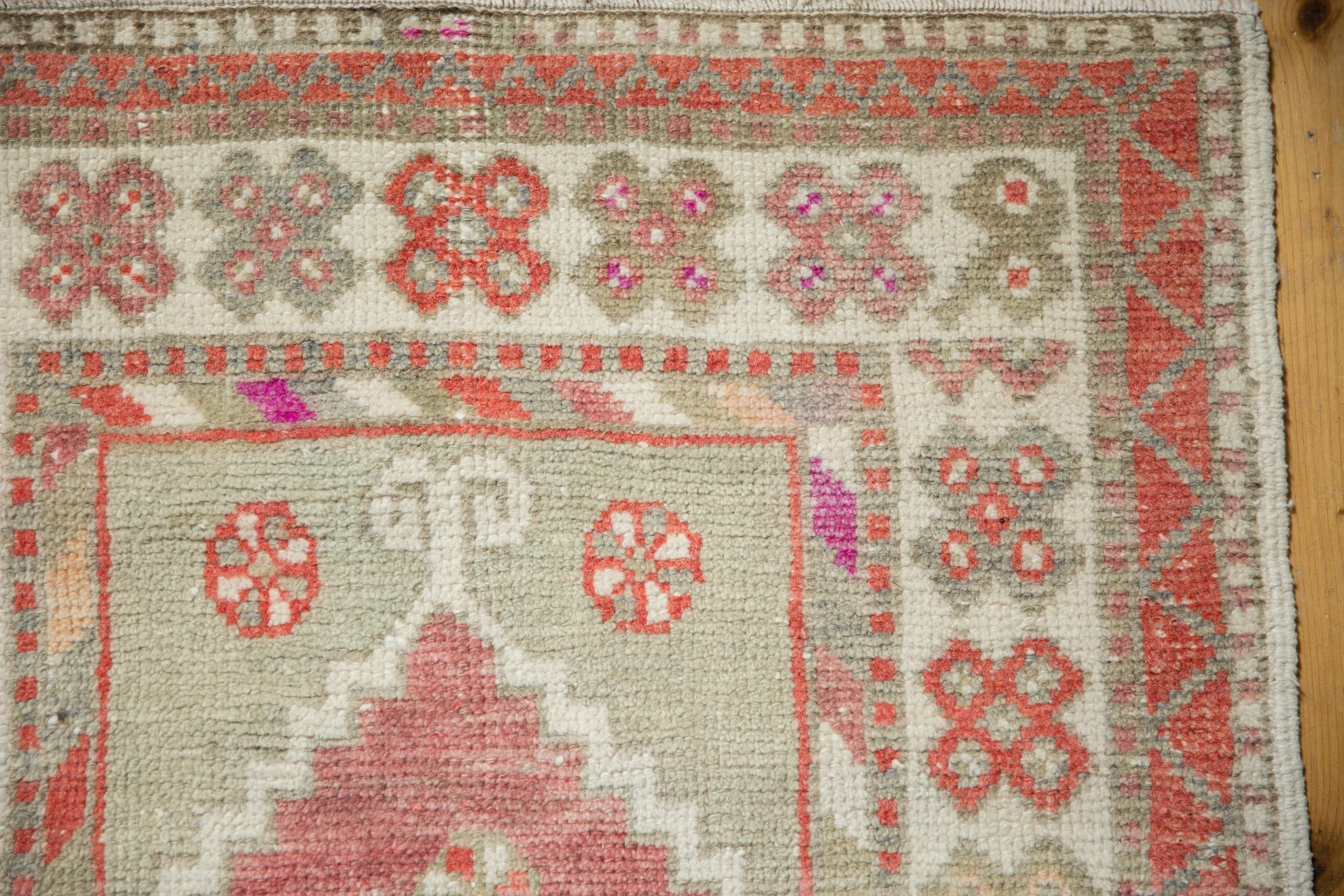 2.5x5 Vintage Distressed Oushak Rug Runner - Image 3