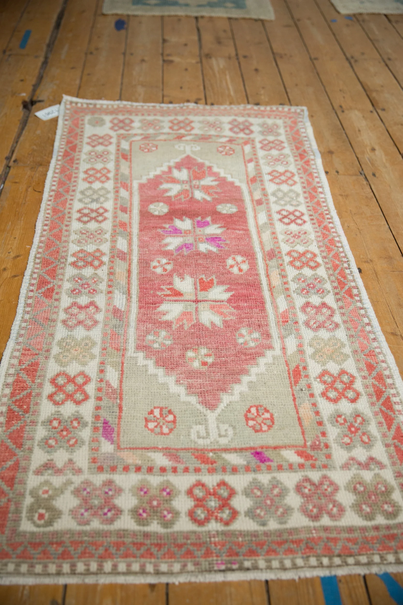 2.5x5 Vintage Distressed Oushak Rug Runner - Image 4