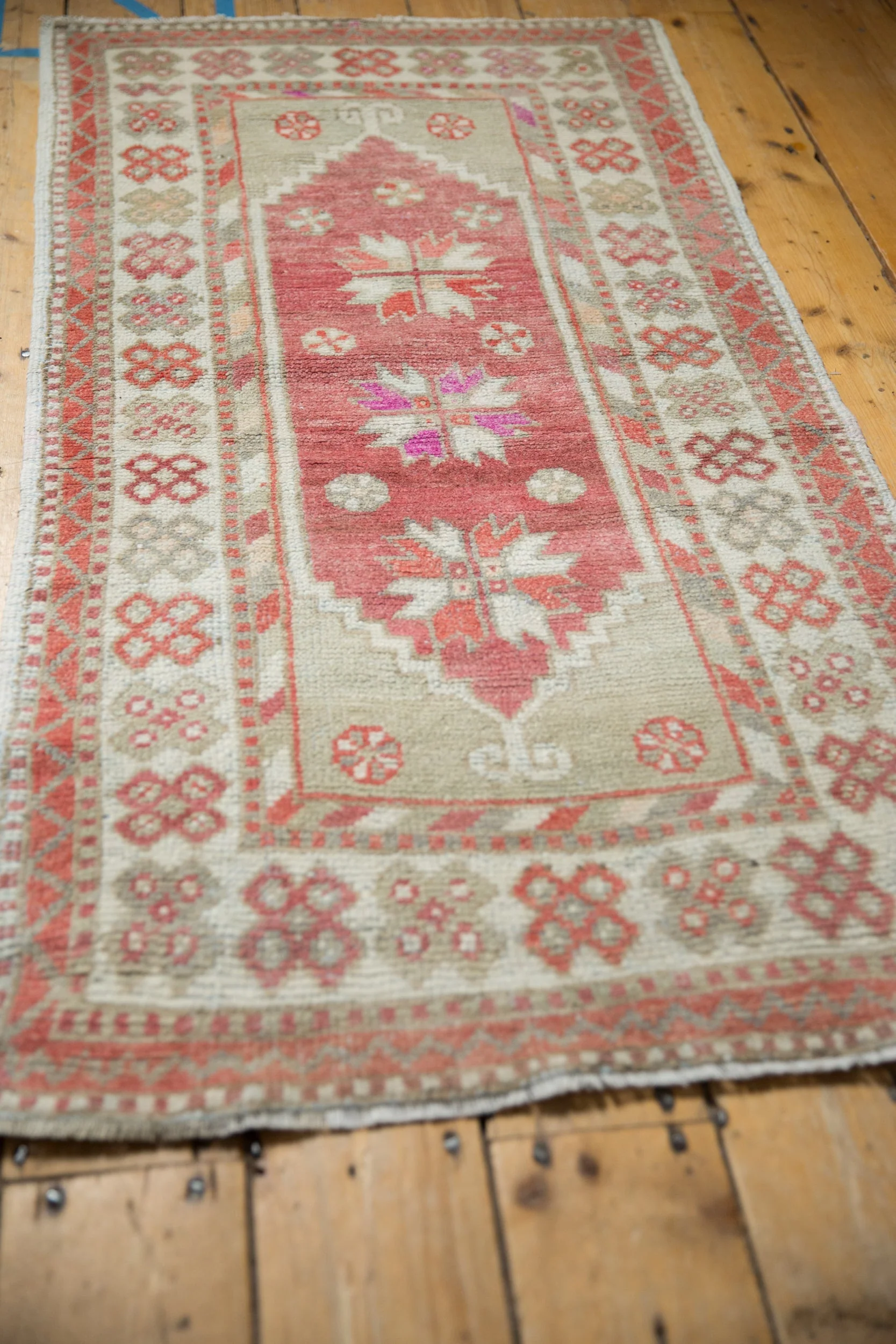 2.5x5 Vintage Distressed Oushak Rug Runner - Image 6