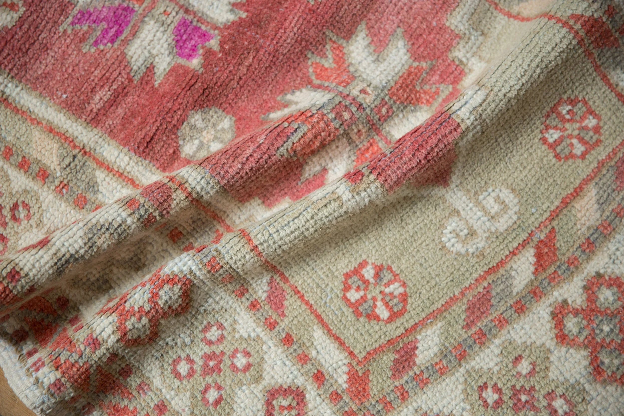 2.5x5 Vintage Distressed Oushak Rug Runner - Image 7