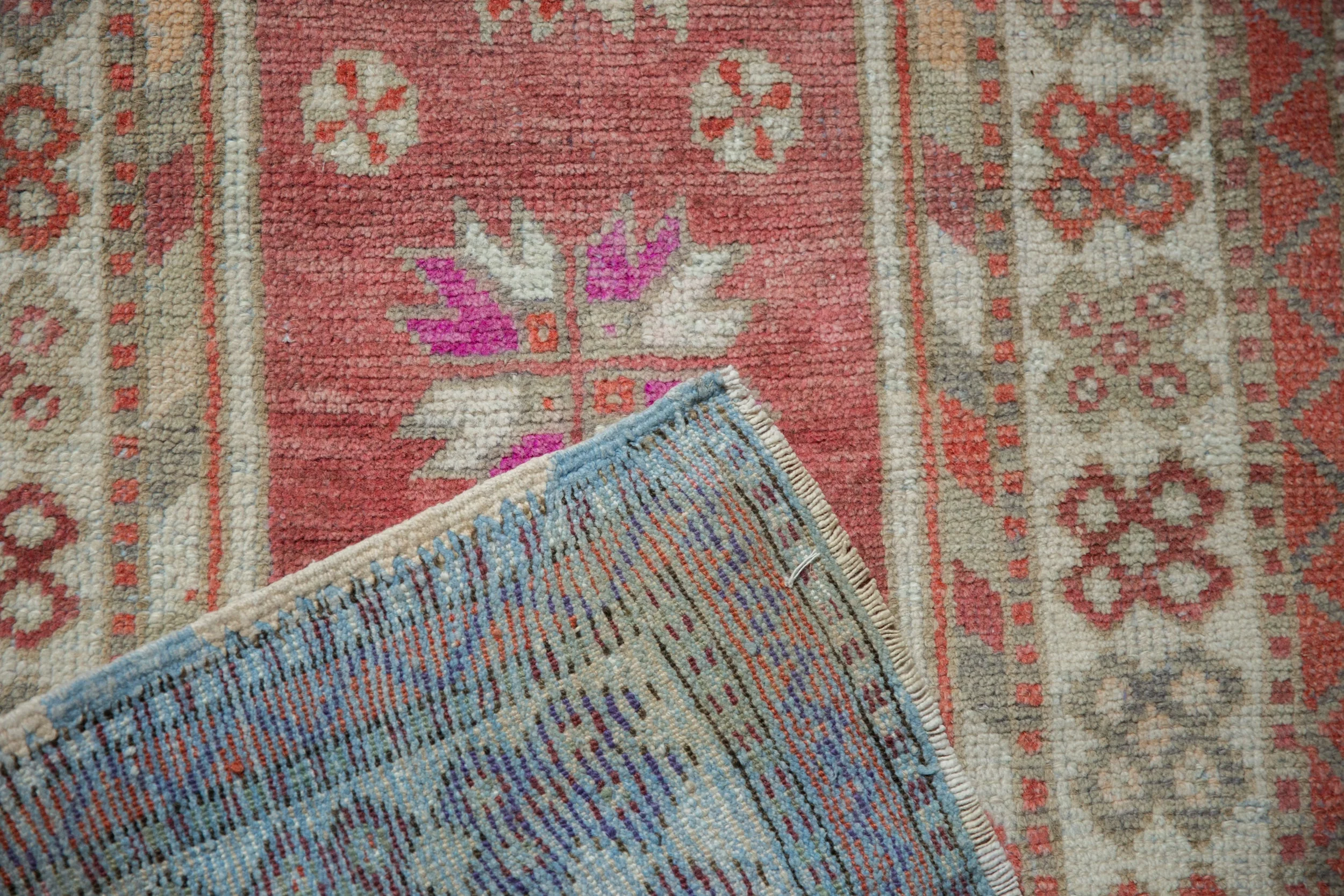 2.5x5 Vintage Distressed Oushak Rug Runner - Image 8