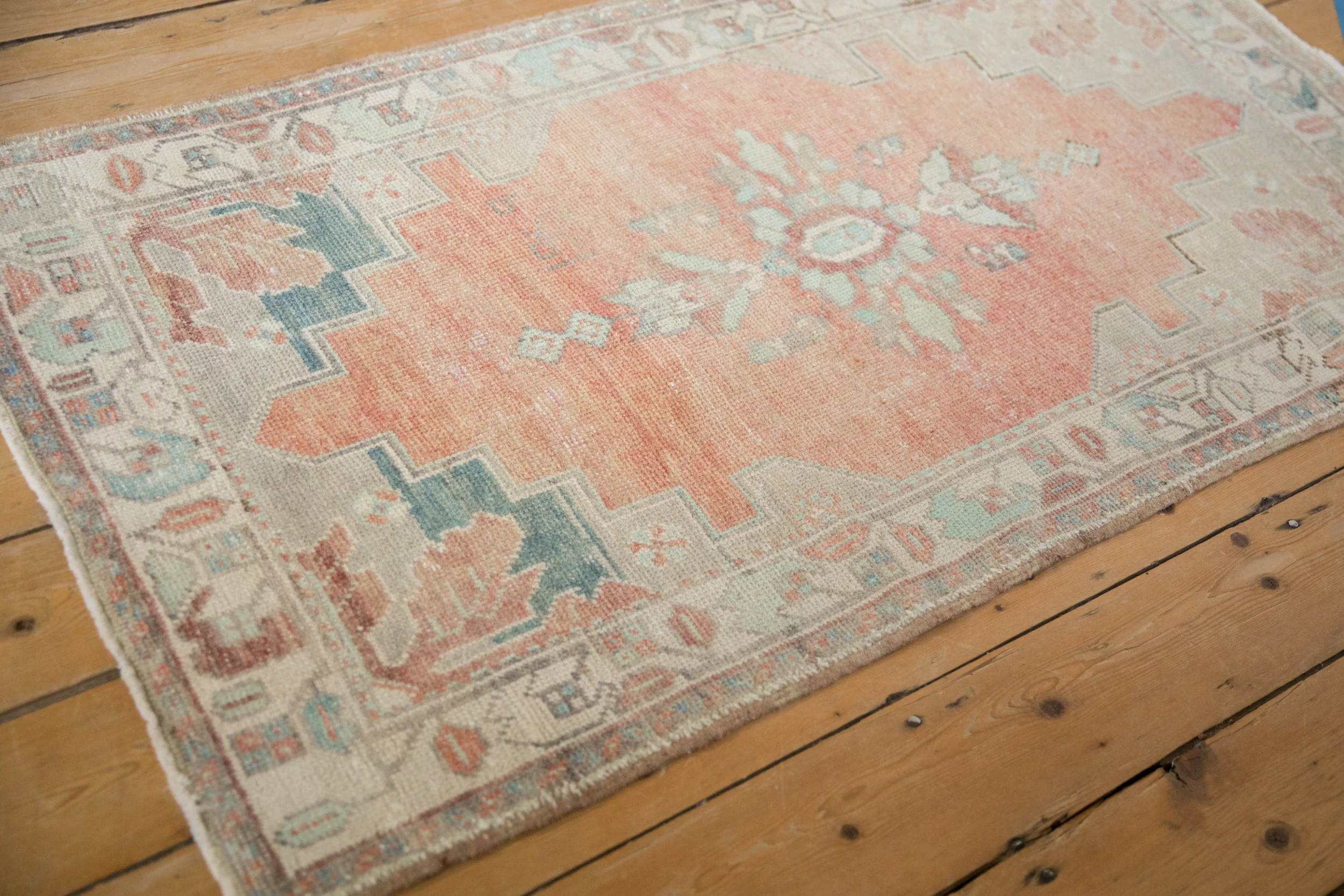 2.5x5 Vintage Distressed Oushak Rug Runner - Image 6