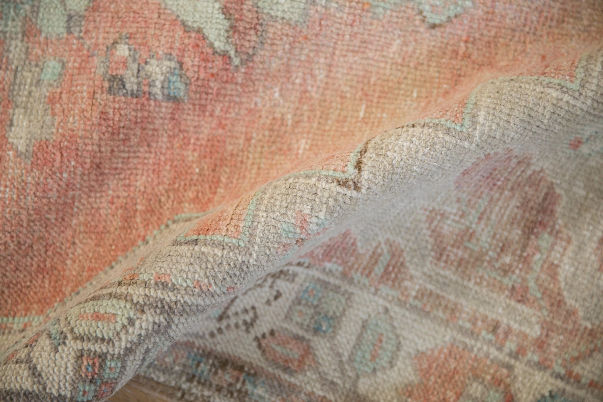 2.5x5 Vintage Distressed Oushak Rug Runner - Image 8