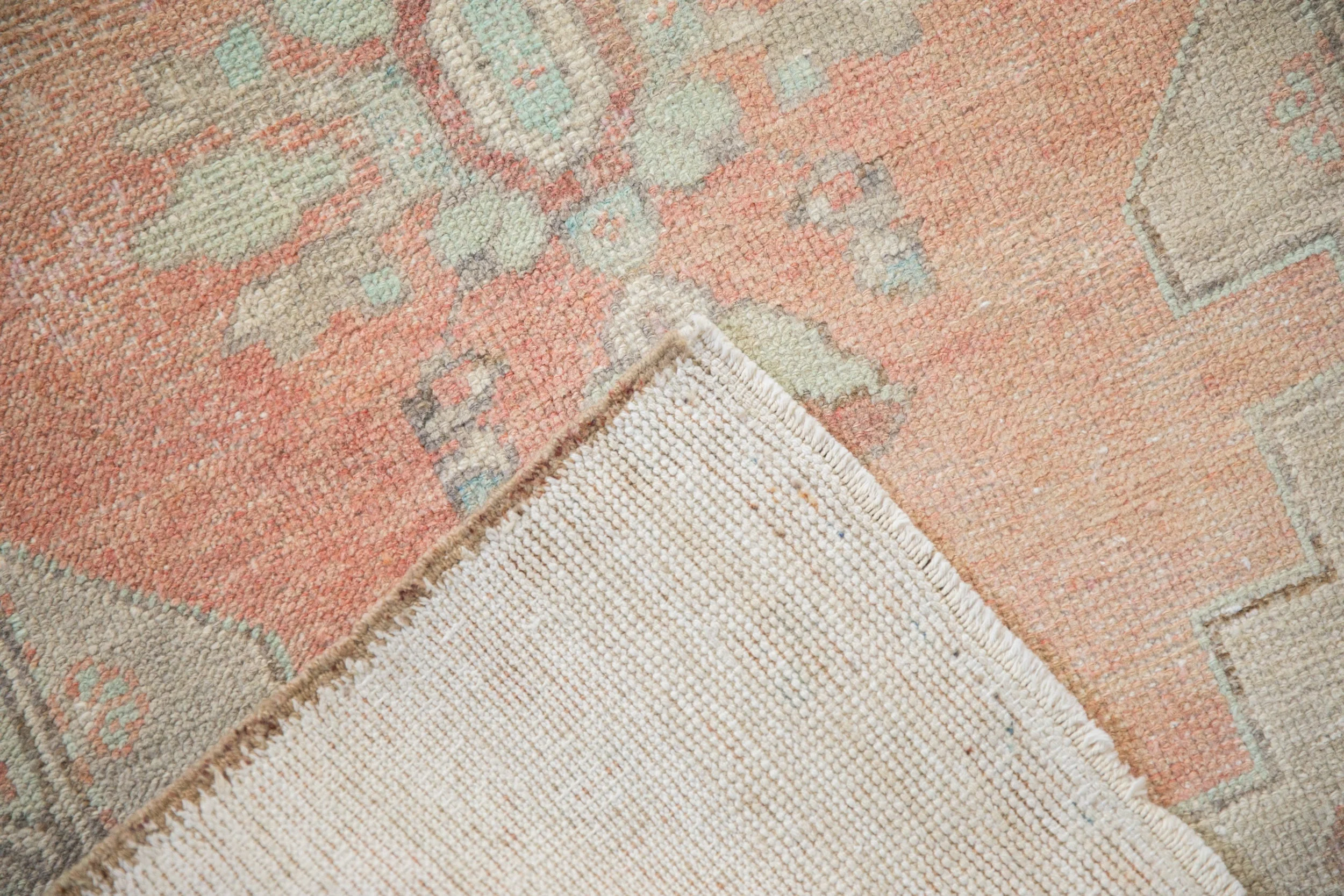2.5x5 Vintage Distressed Oushak Rug Runner - Image 9