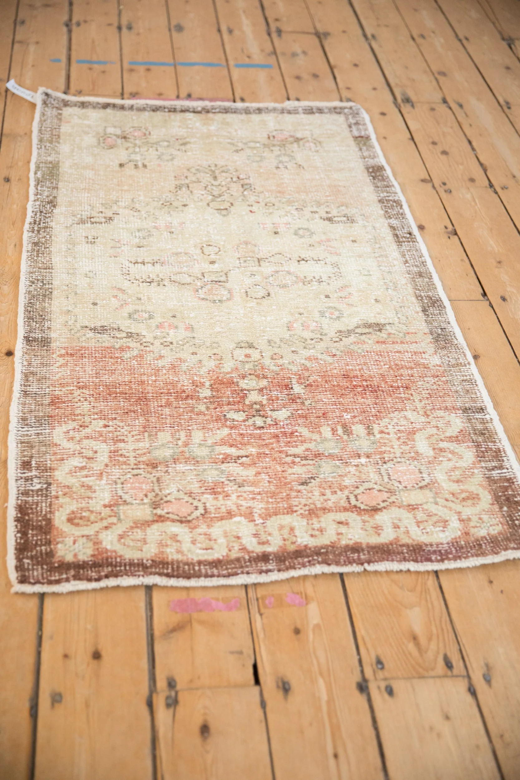 2.5x5 Vintage Distressed Oushak Rug Runner - Image 4