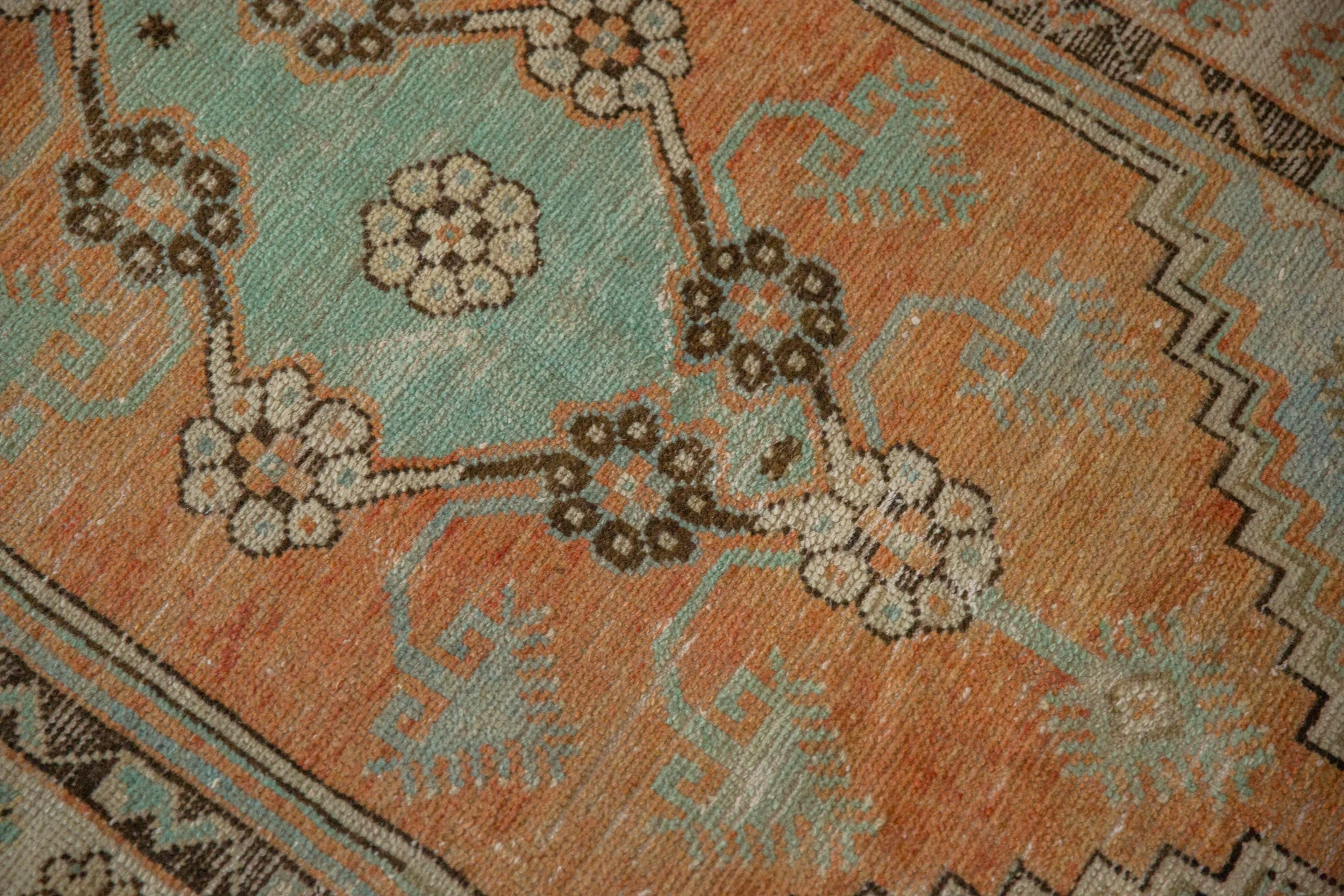 2.5x5 Vintage Distressed Oushak Rug Runner - Image 7