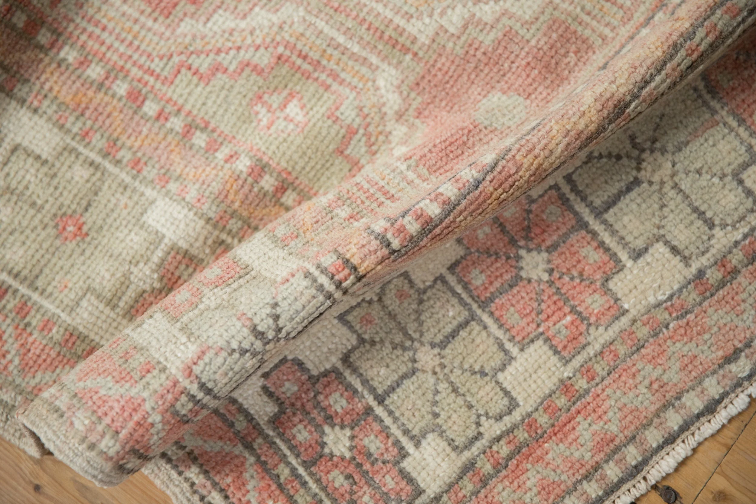 2.5x5 Vintage Distressed Oushak Rug Runner - Image 10