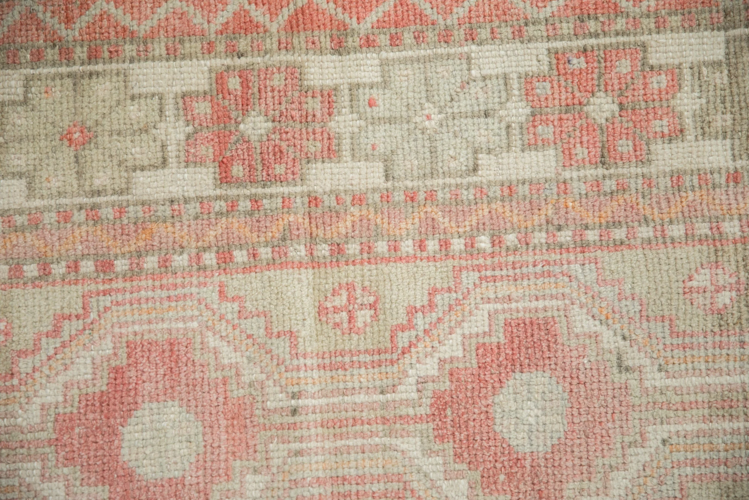 2.5x5 Vintage Distressed Oushak Rug Runner - Image 3