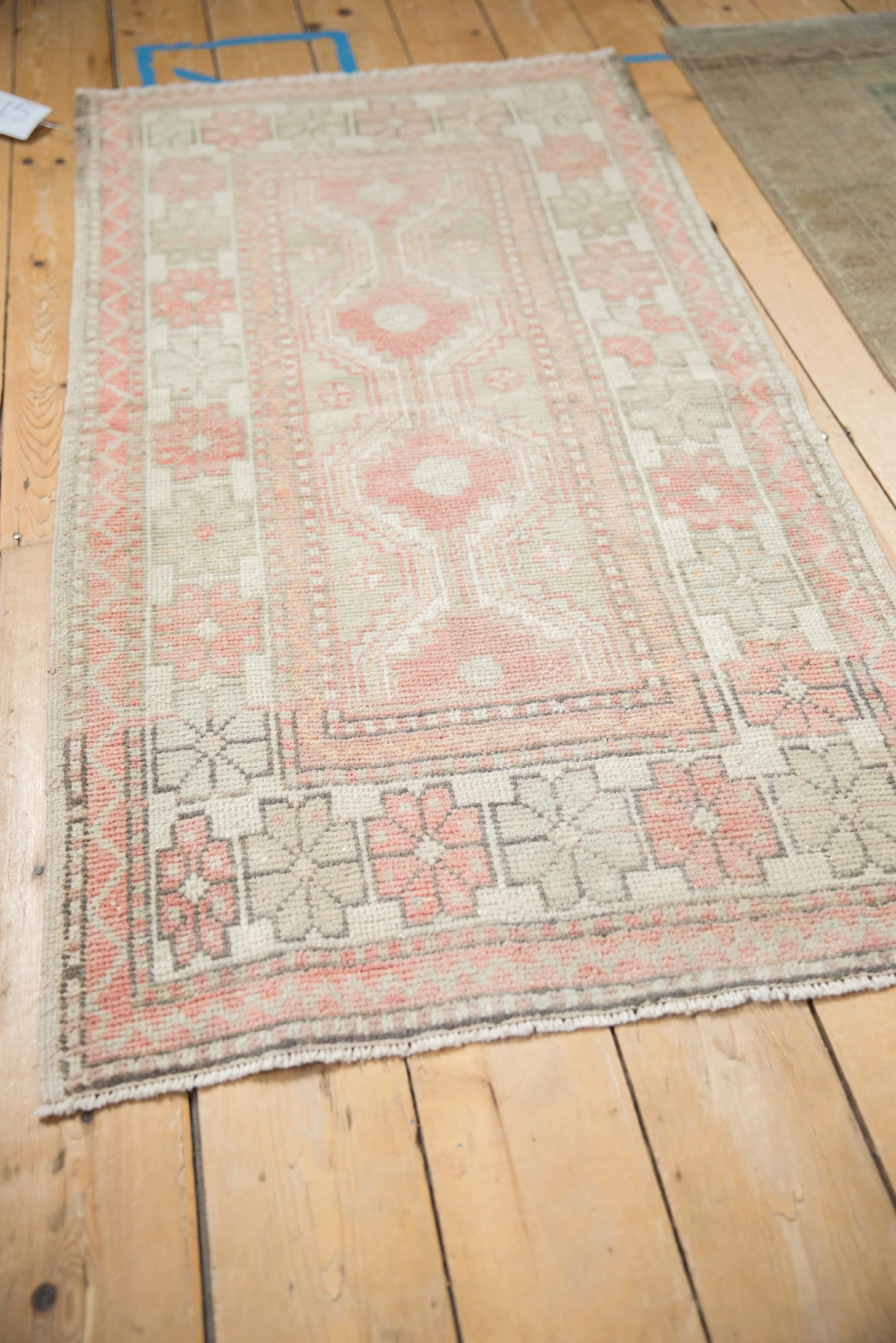2.5x5 Vintage Distressed Oushak Rug Runner - Image 7