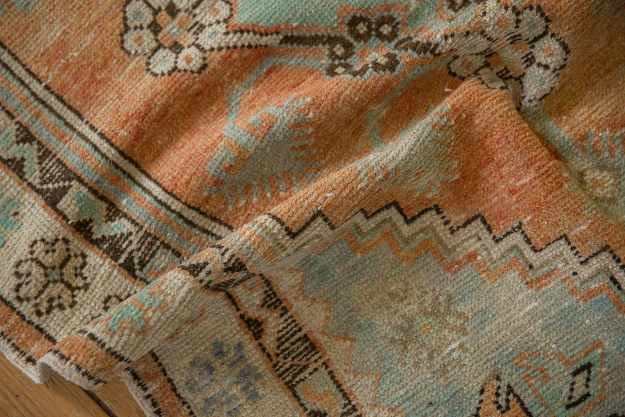 2.5x5 Vintage Distressed Oushak Rug Runner - Image 8