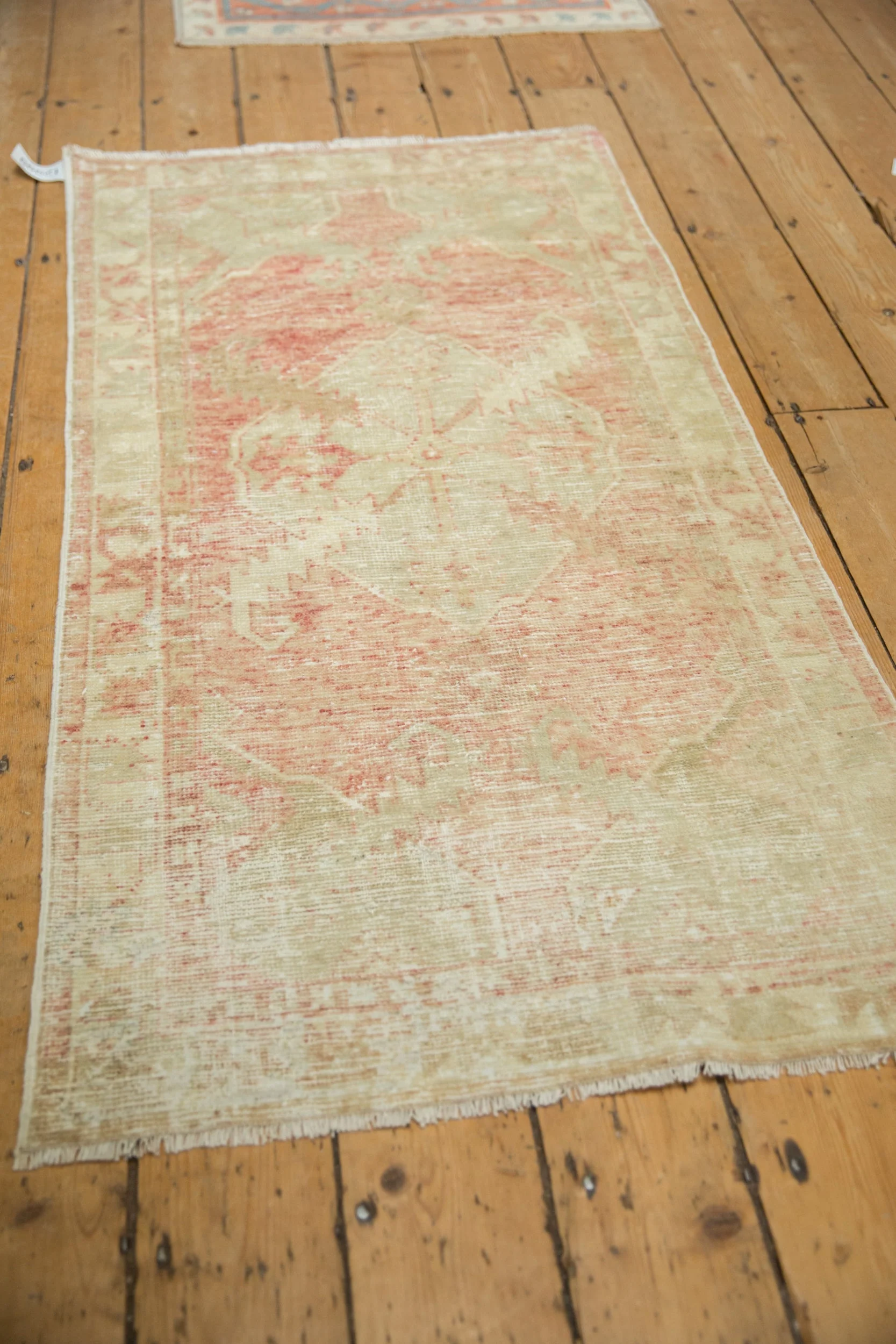 2.5x5 Vintage Distressed Oushak Rug Runner - Image 4
