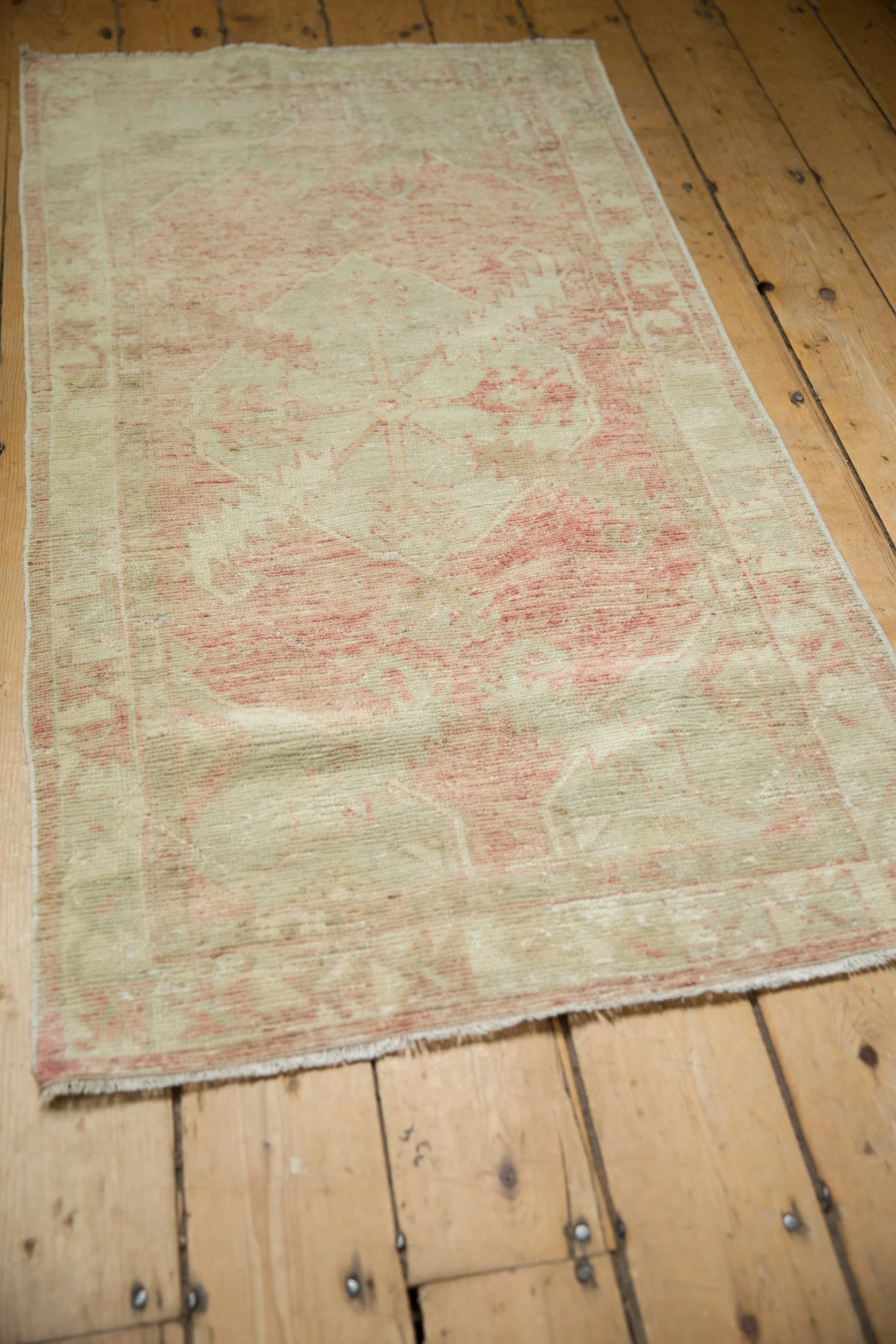 2.5x5 Vintage Distressed Oushak Rug Runner - Image 6