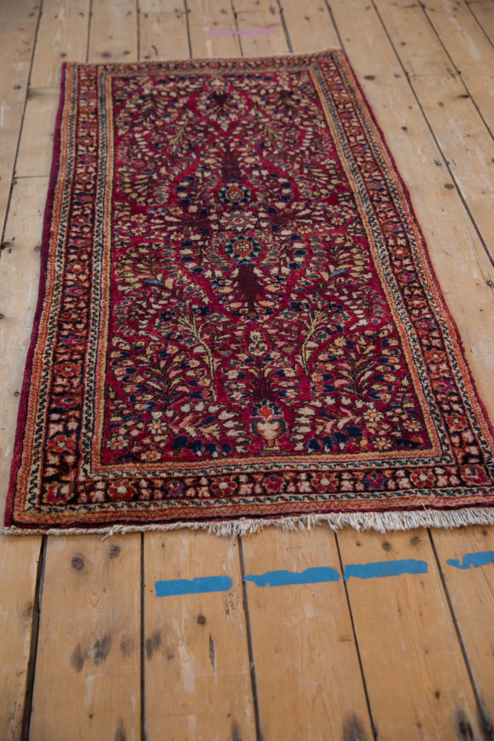 2.5x5 Vintage Fine American Sarouk Rug Runner - Image 4