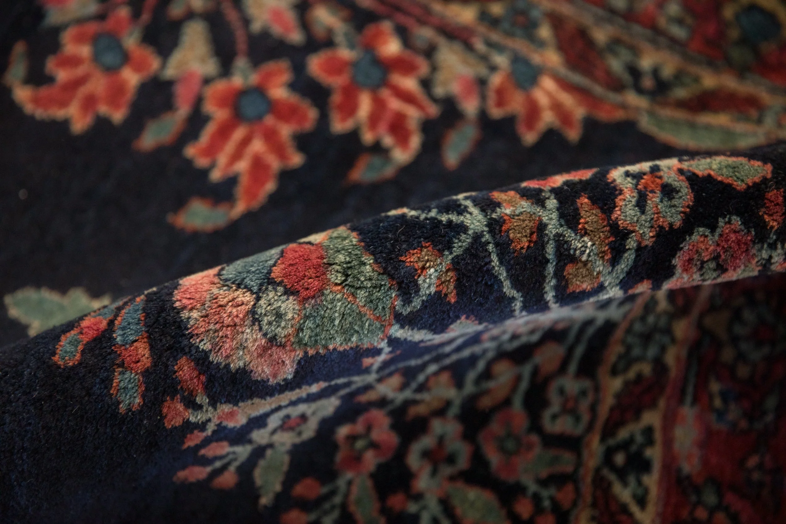 2.5x5 Vintage Fine Sarouk Rug Runner - Image 10