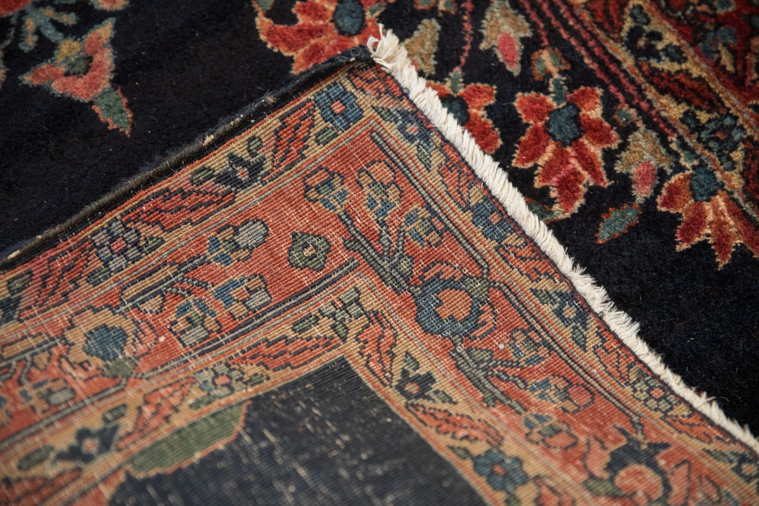 2.5x5 Vintage Fine Sarouk Rug Runner - Image 11