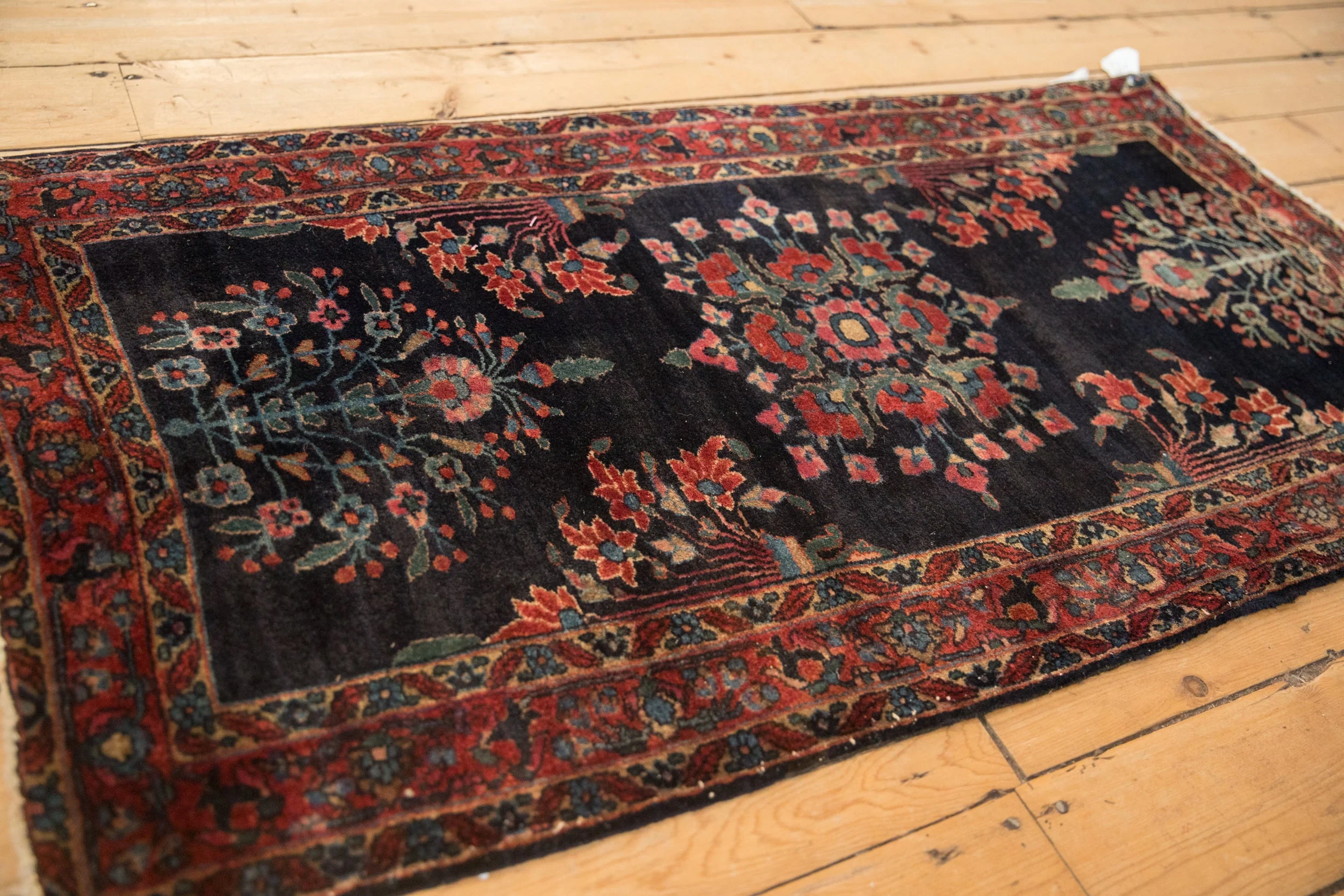 2.5x5 Vintage Fine Sarouk Rug Runner - Image 6