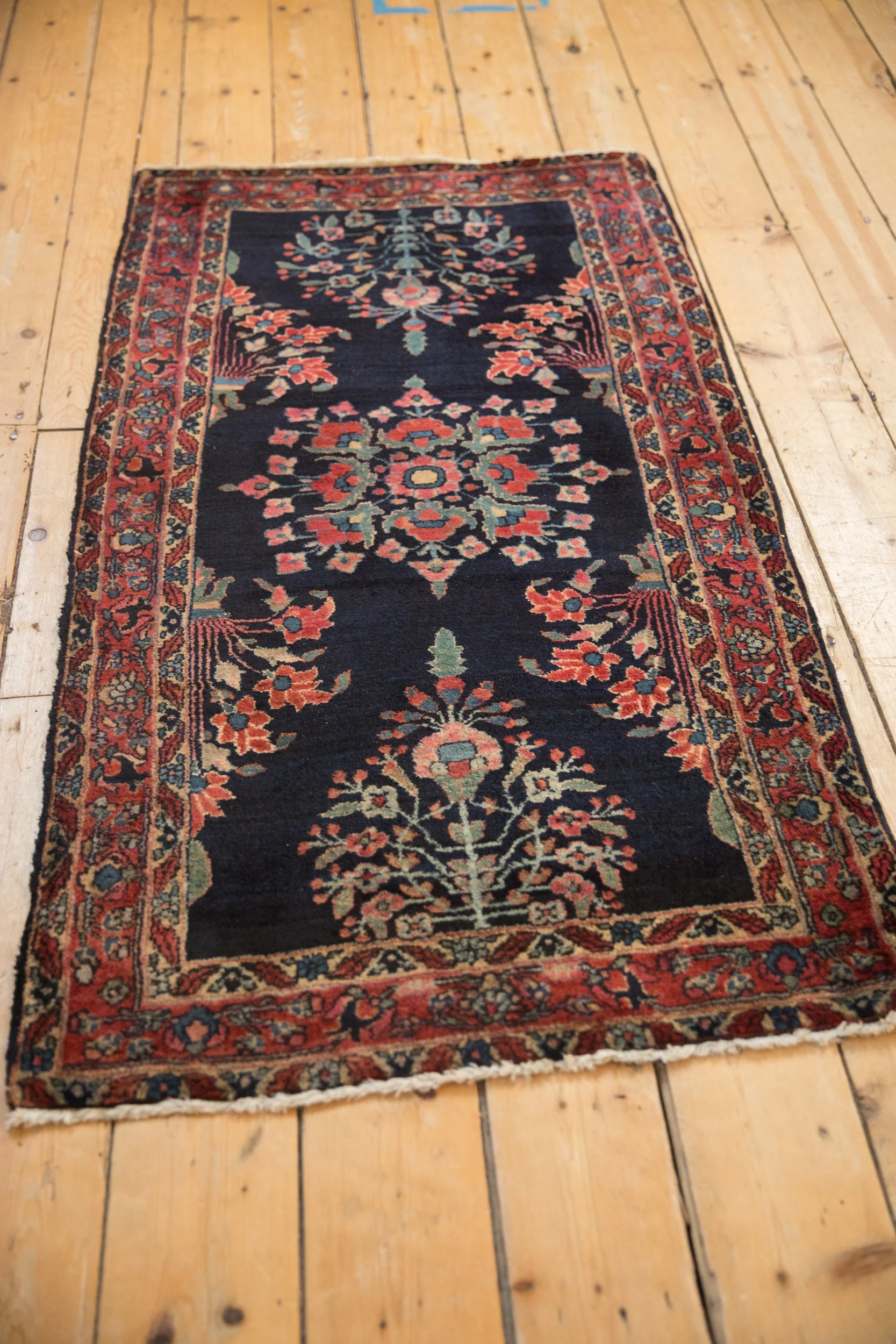 2.5x5 Vintage Fine Sarouk Rug Runner - Image 7