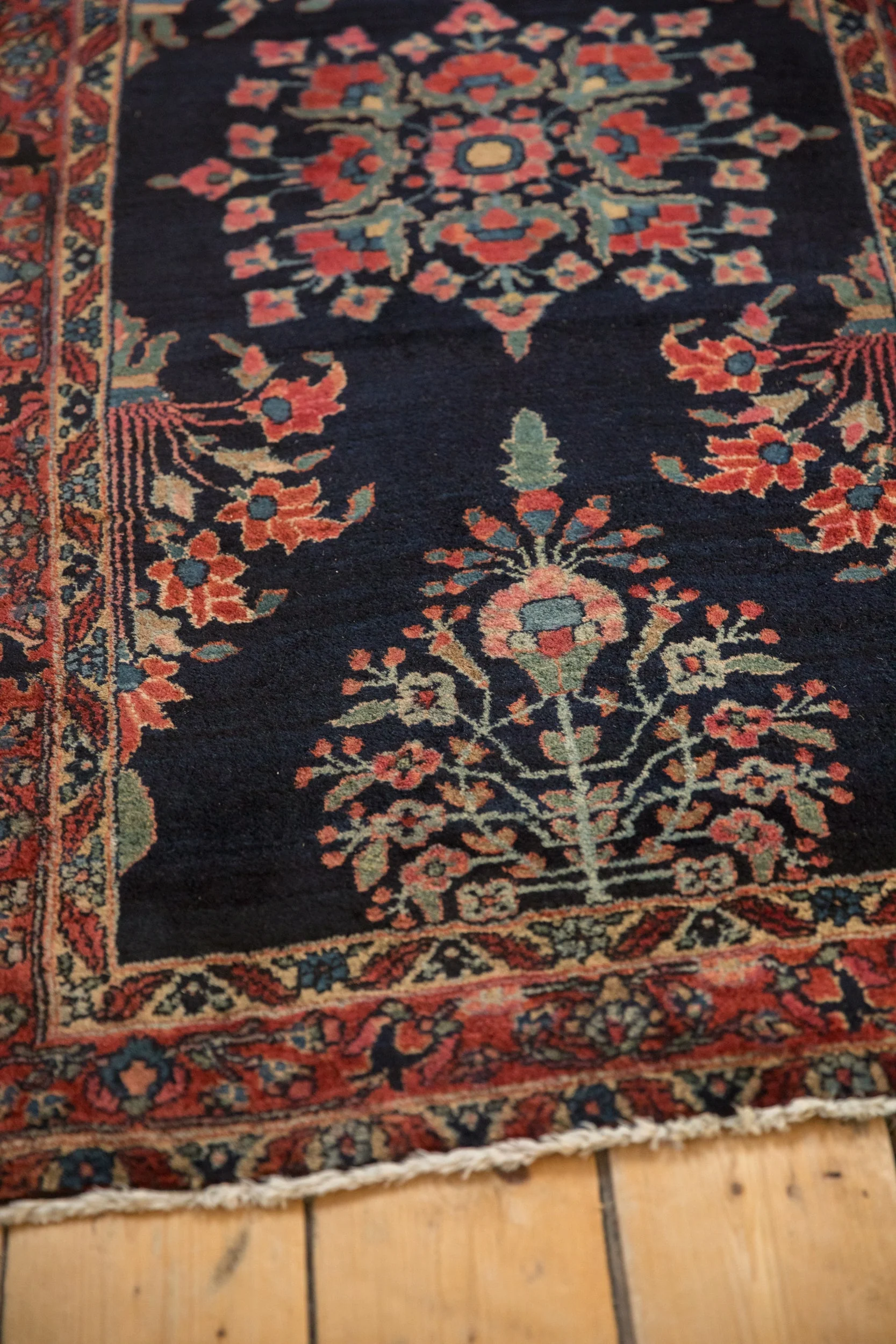 2.5x5 Vintage Fine Sarouk Rug Runner - Image 8