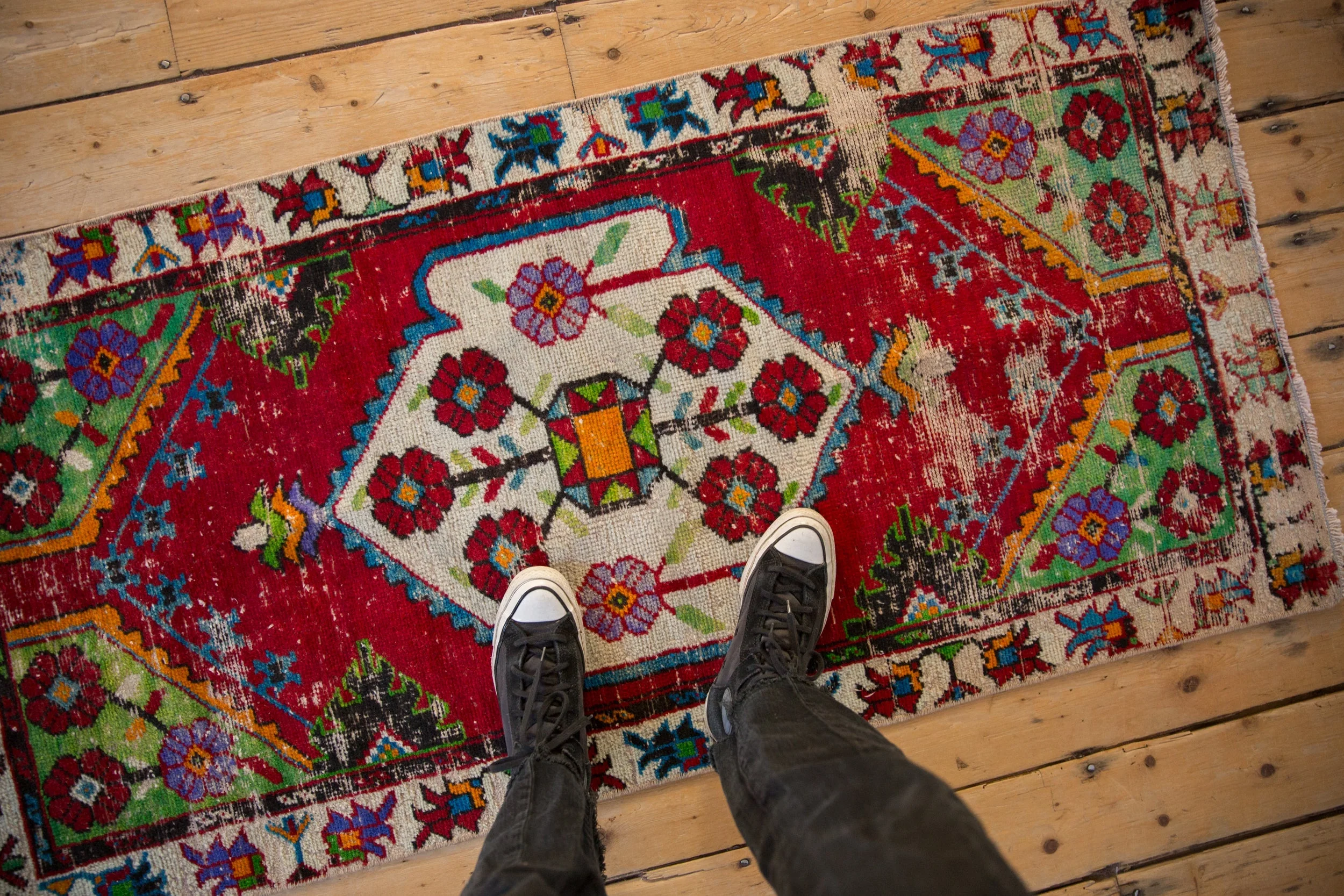 2.5x5 Vintage Oushak Rug Runner - Image 2