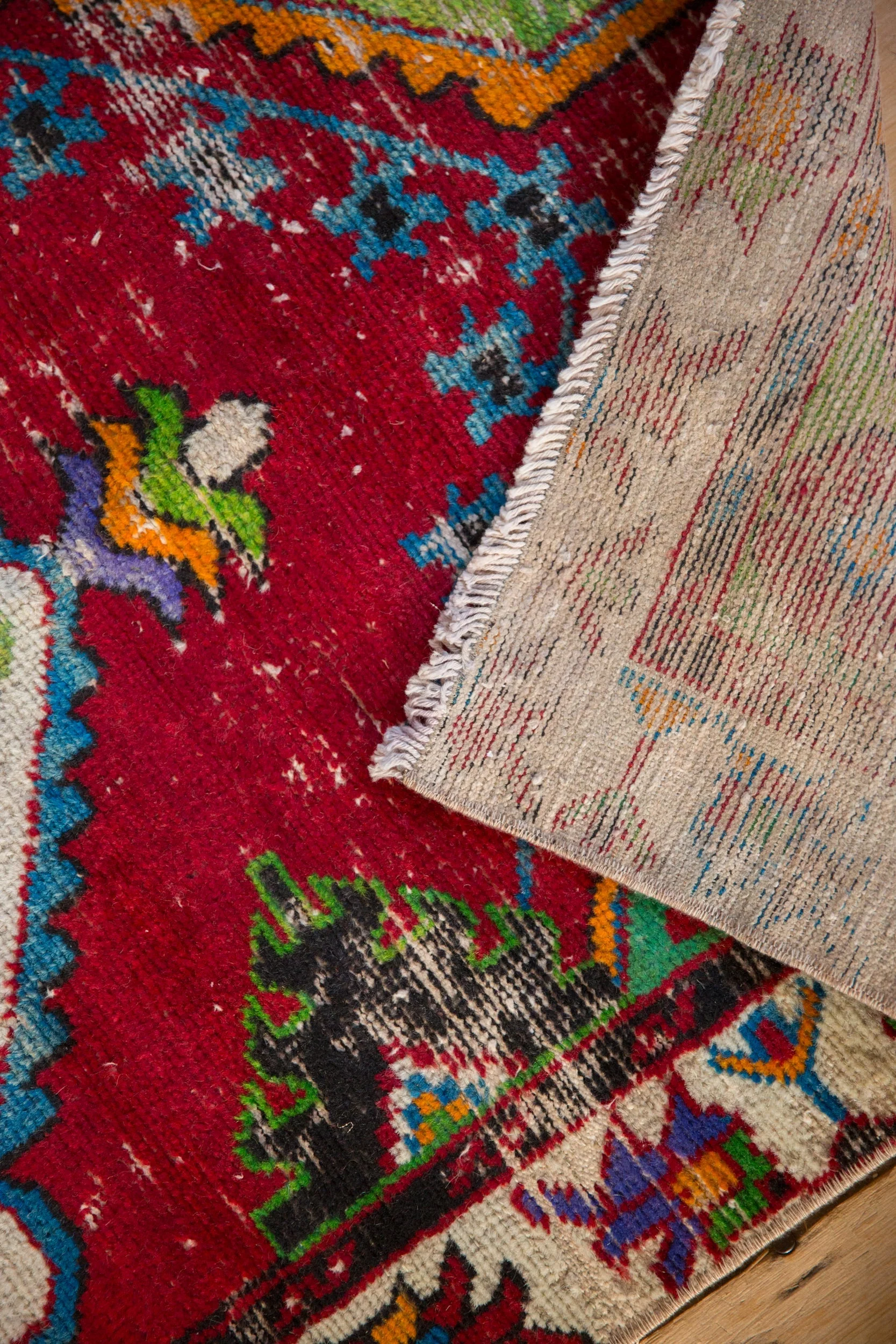2.5x5 Vintage Oushak Rug Runner - Image 9