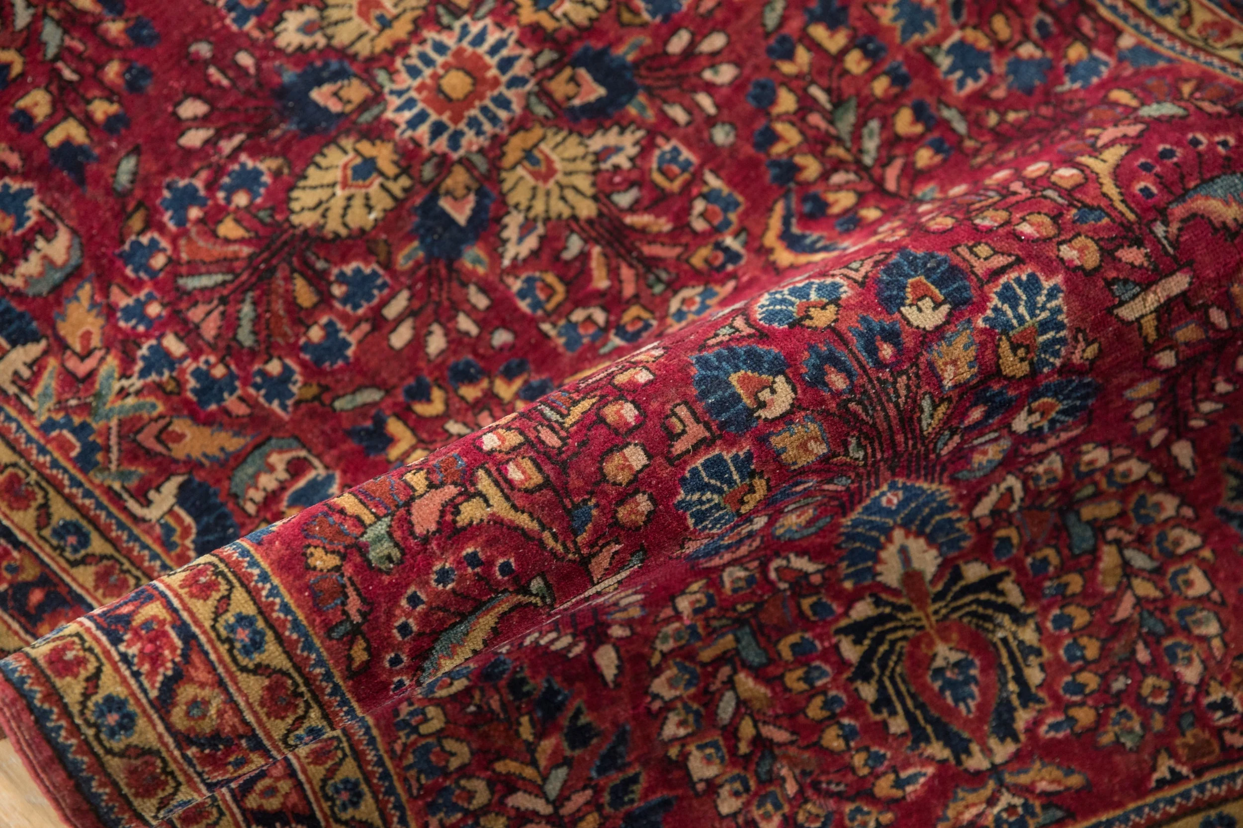 2.5x5 Vintage Sarouk Rug Runner - Image 8