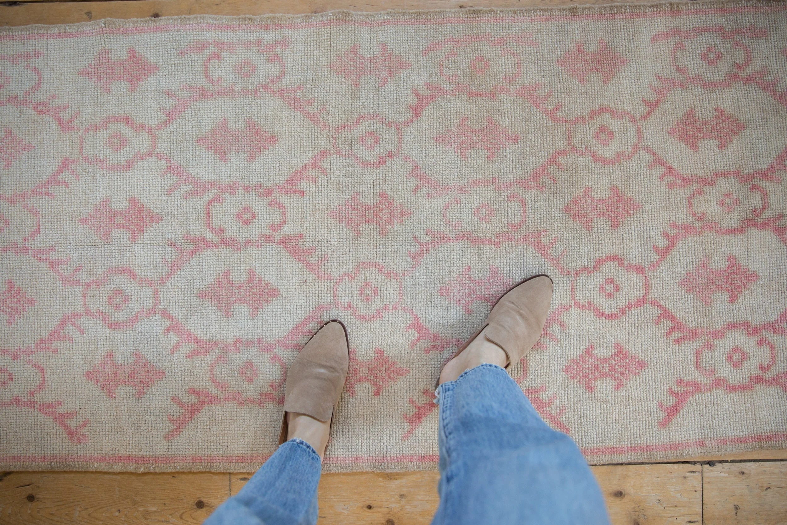 2.5x6.5 Vintage Distressed Oushak Rug Runner - Image 2