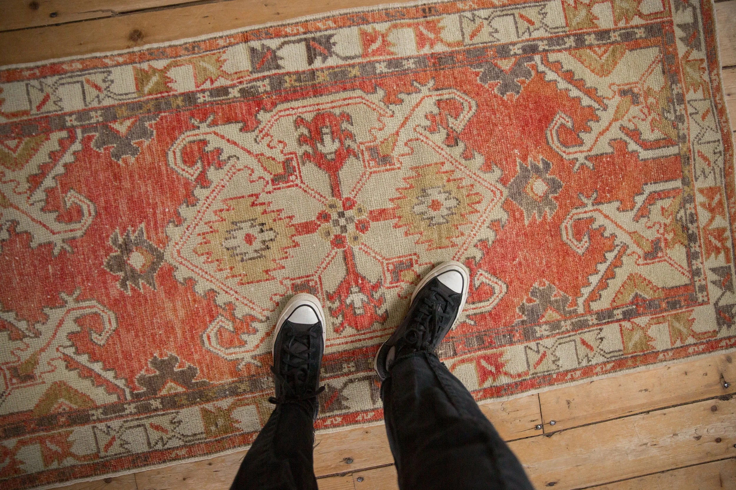 2.5x6 Vintage Distressed Oushak Rug Runner - Image 2