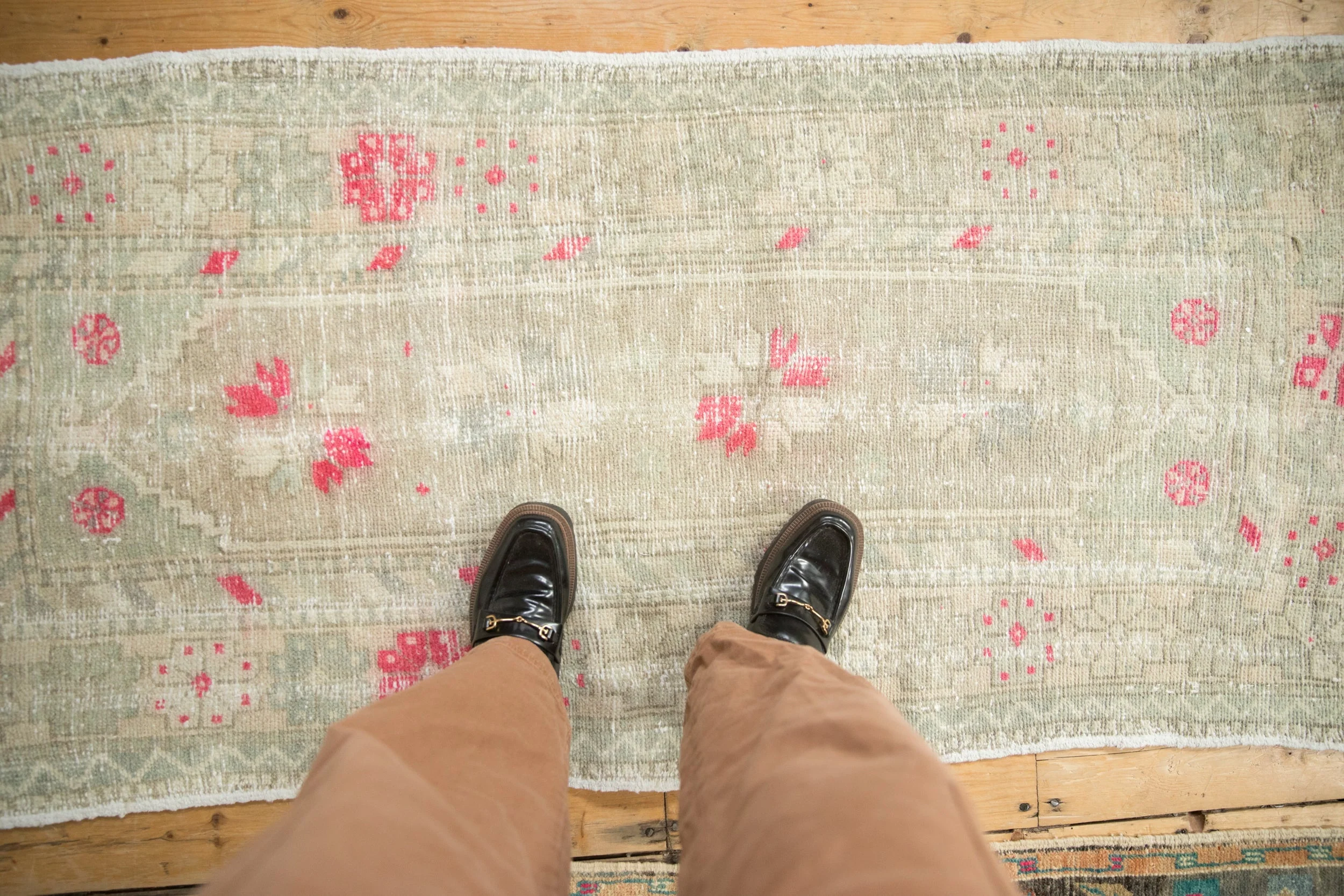 2.5x6 Vintage Distressed Oushak Rug Runner - Image 2