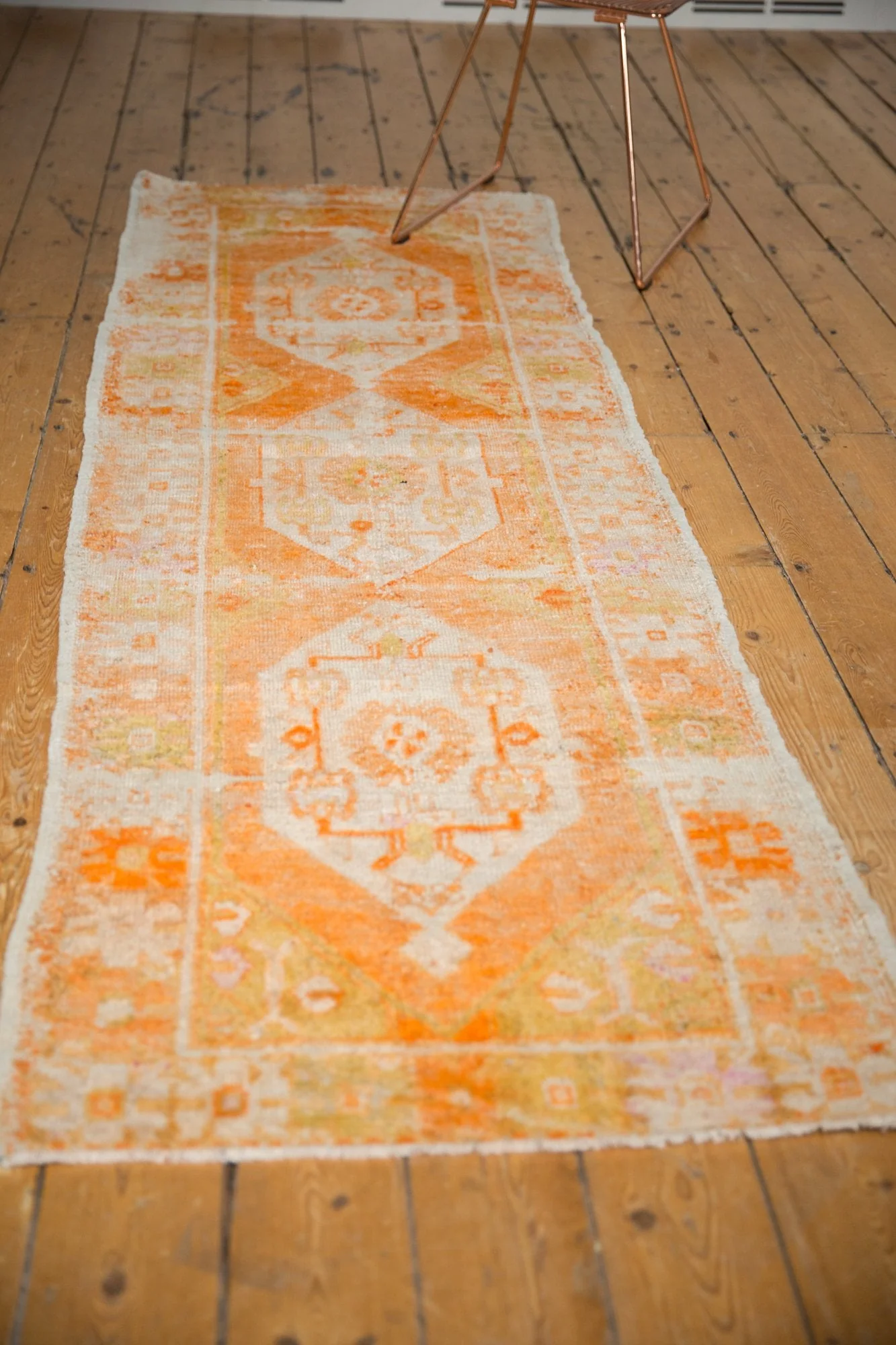 2.5x8.5 Vintage Distressed Oushak Rug Runner - Image 5