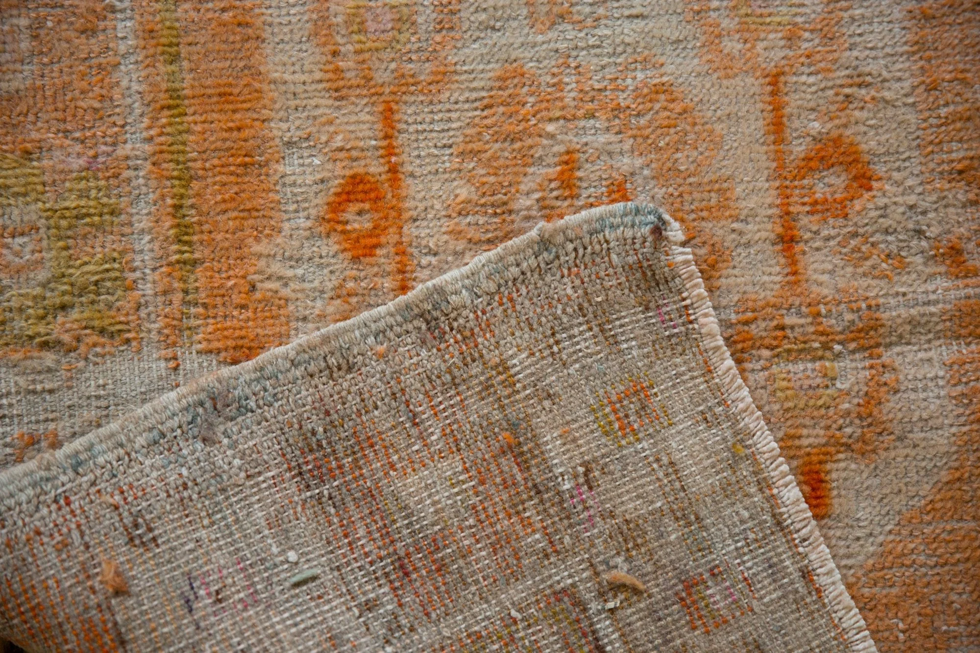 2.5x8.5 Vintage Distressed Oushak Rug Runner - Image 9