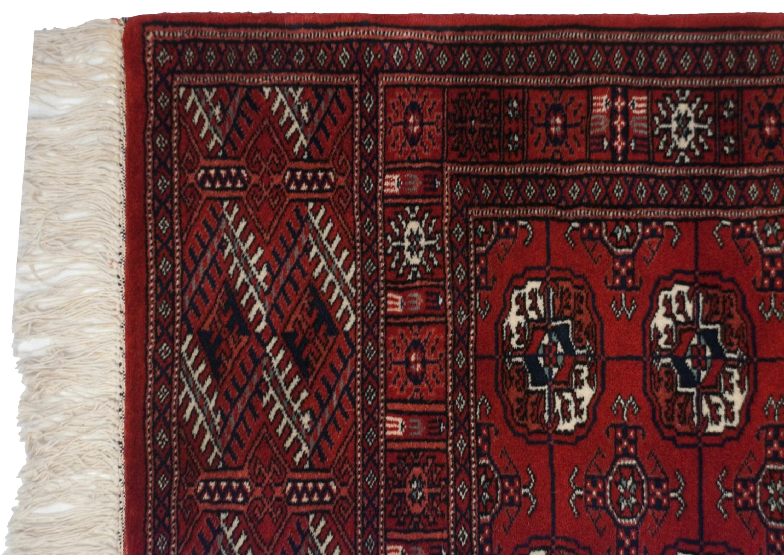 2.5x8 Vintage Fine Bokhara Rug Runner - Image 3