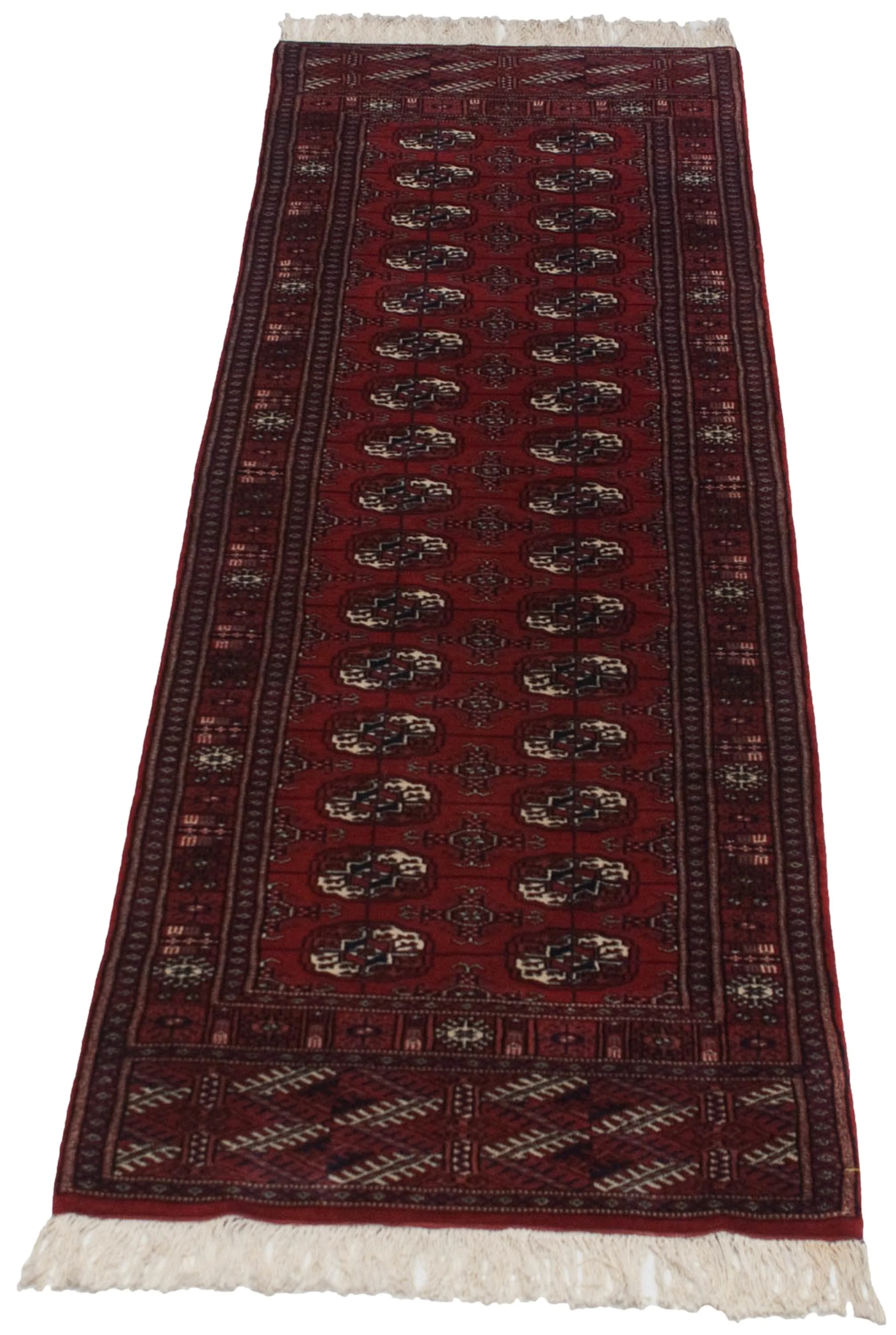 2.5x8 Vintage Fine Bokhara Rug Runner - Image 4