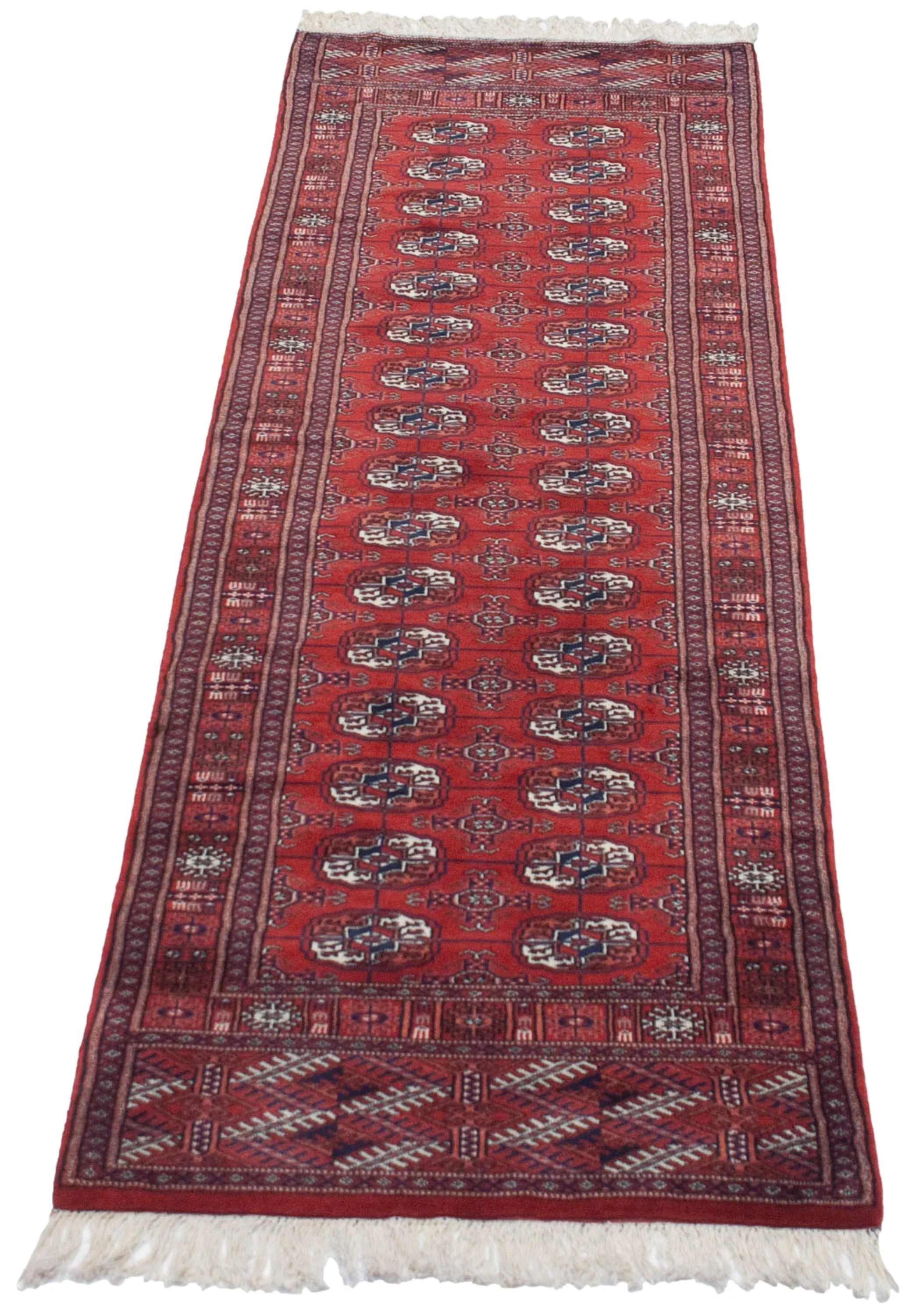 2.5x8 Vintage Fine Bokhara Rug Runner - Image 5