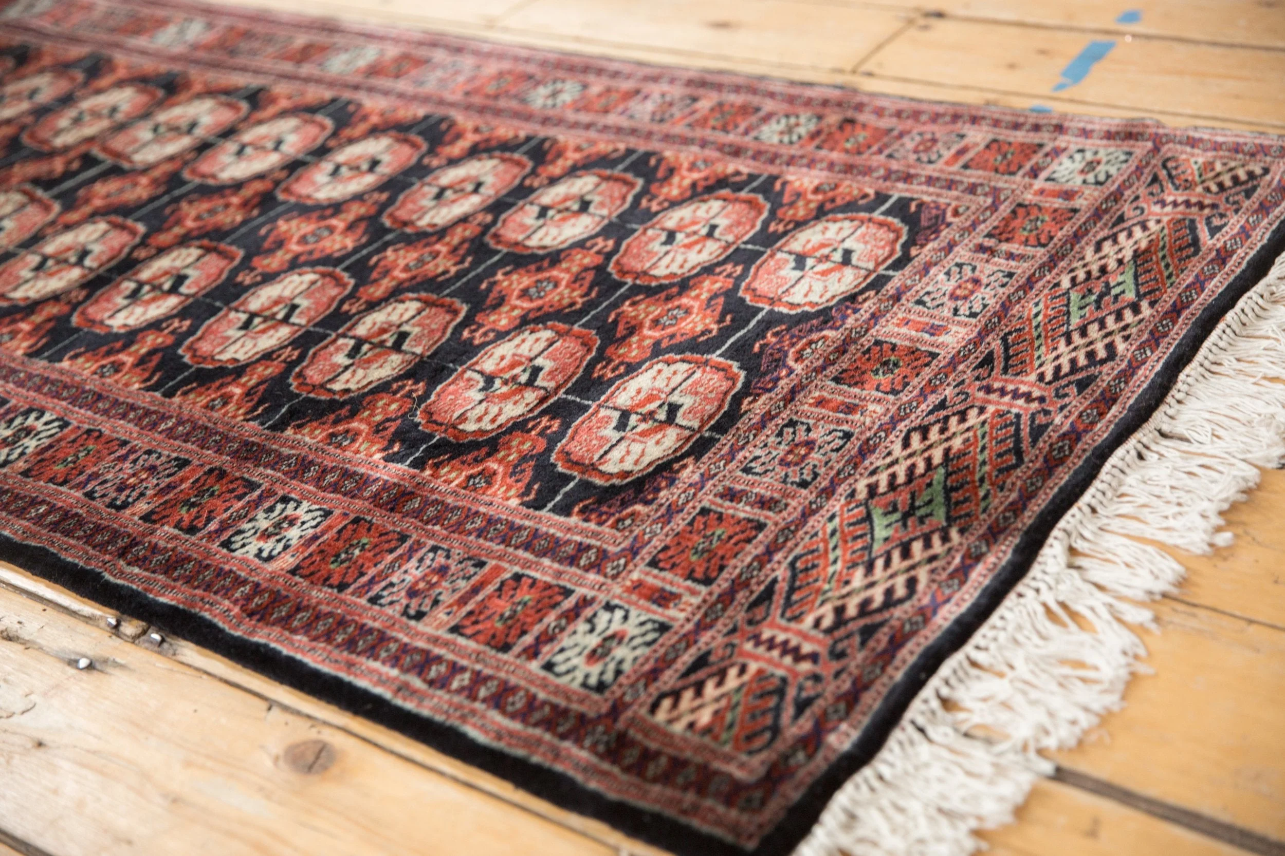 2.5x8 Vintage Fine Bokhara Rug Runner - Image 5